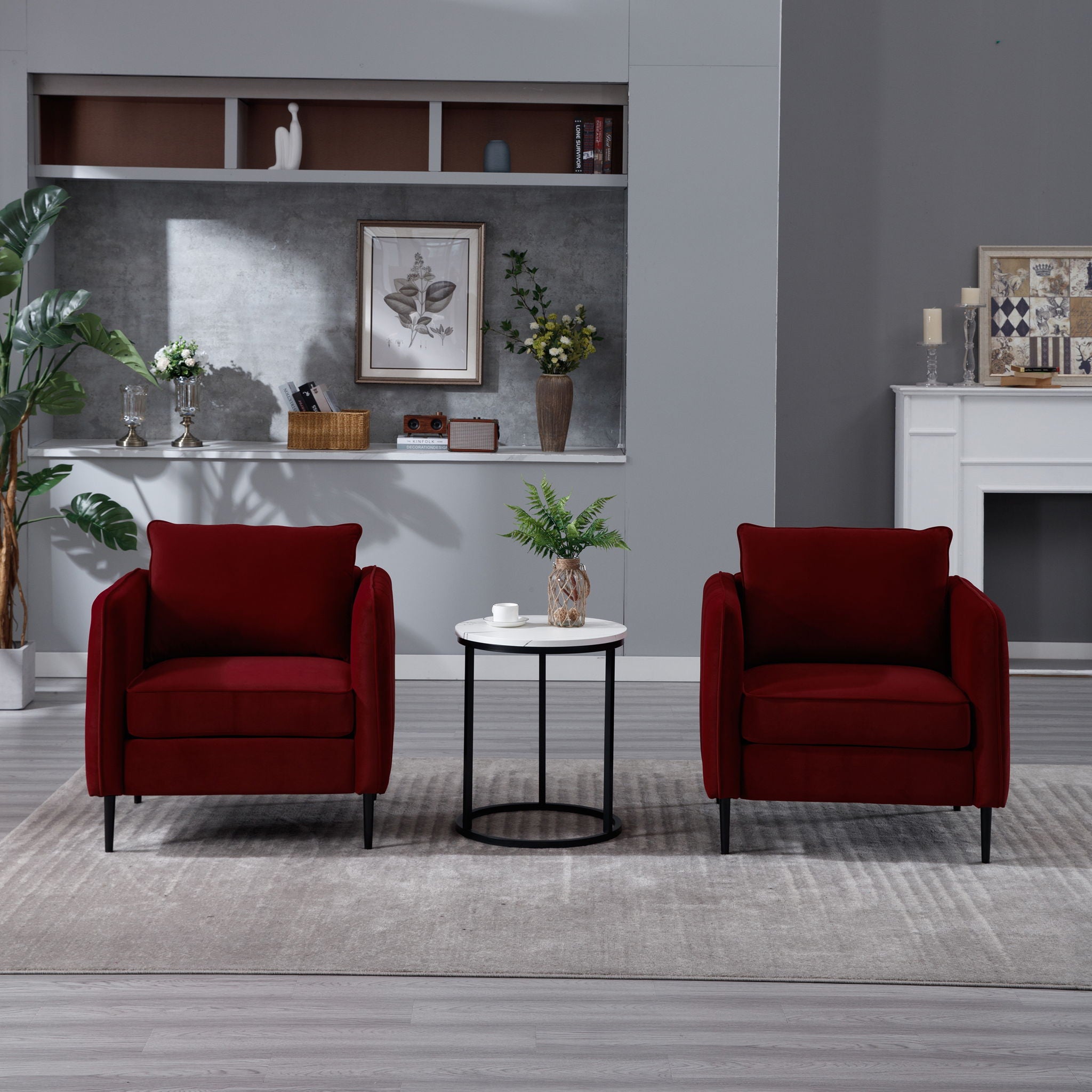 Accent Chair With Pillow For Living Room