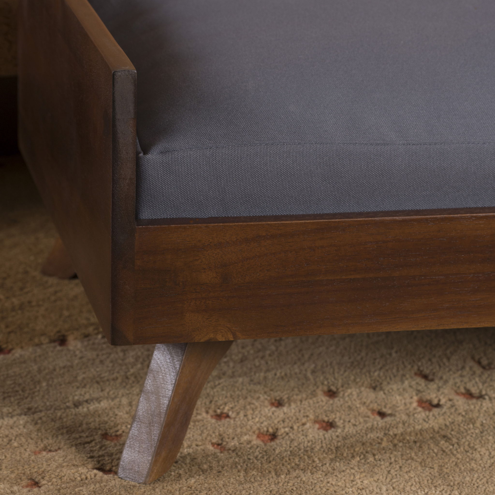 Dog Bed With High Quality Mattress - Gray / Brown