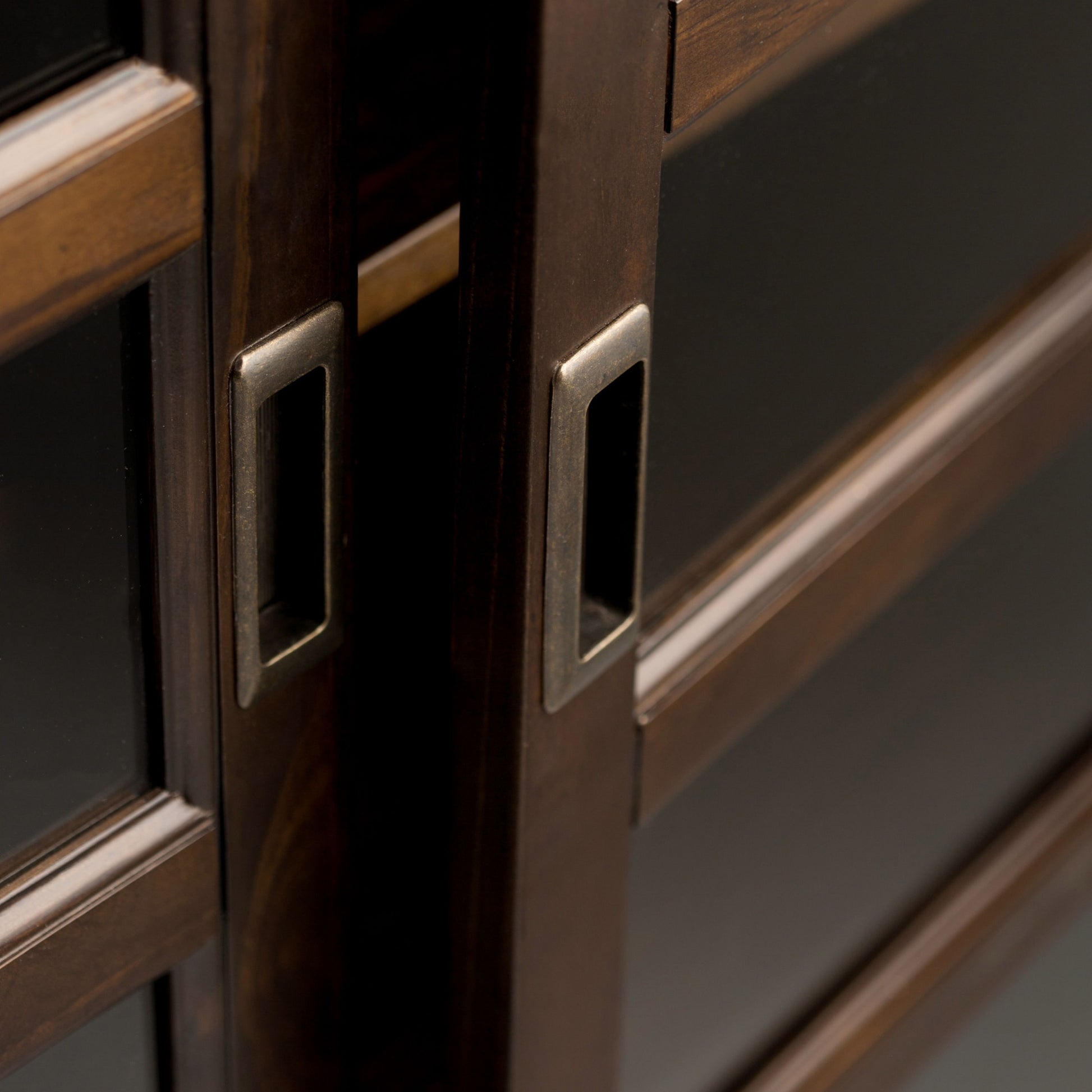 Burlington - Medium Storage Cabinet - Mahogany Brown - Best Buy Furniture