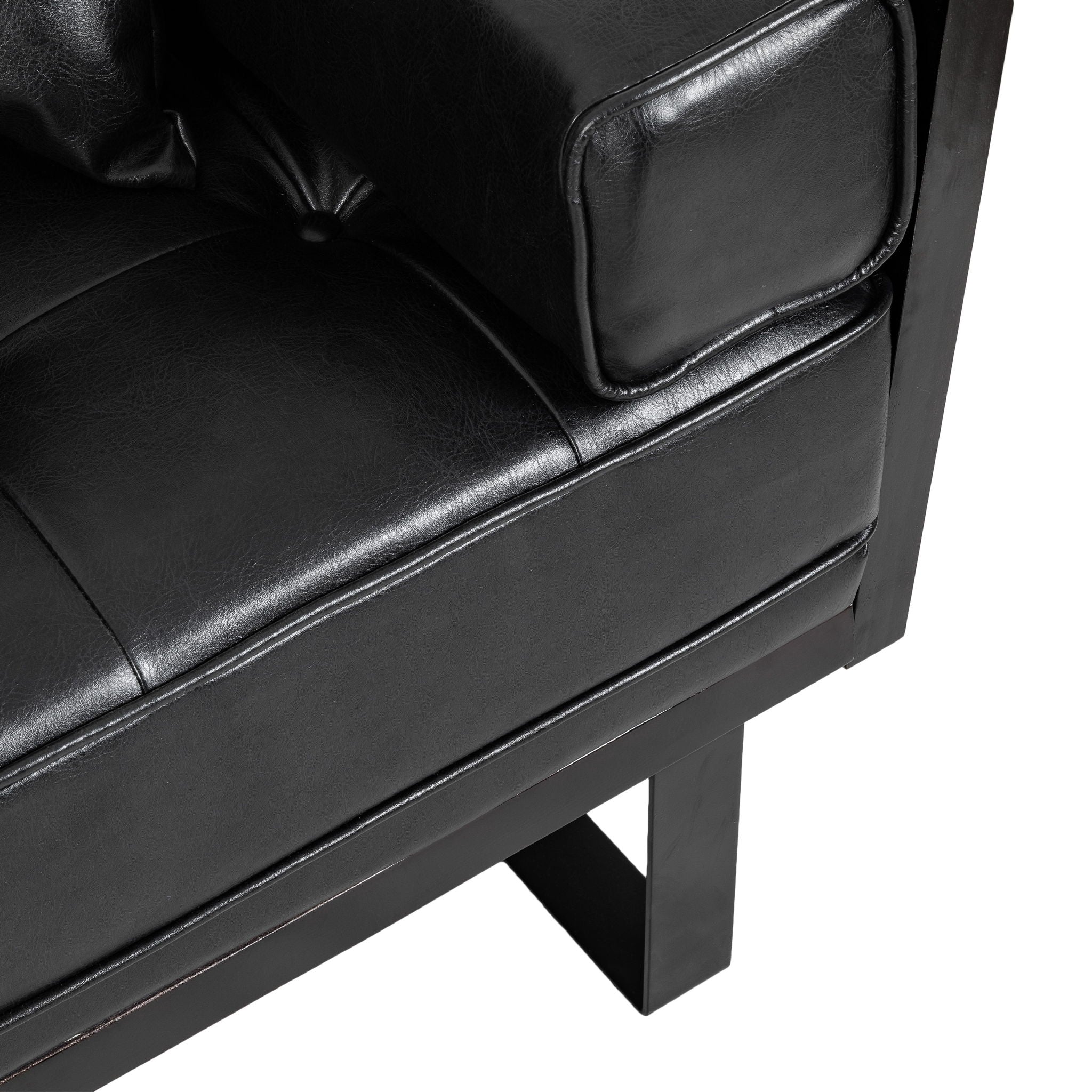 Contemporary Oversized Loveseat With Accent Pillow