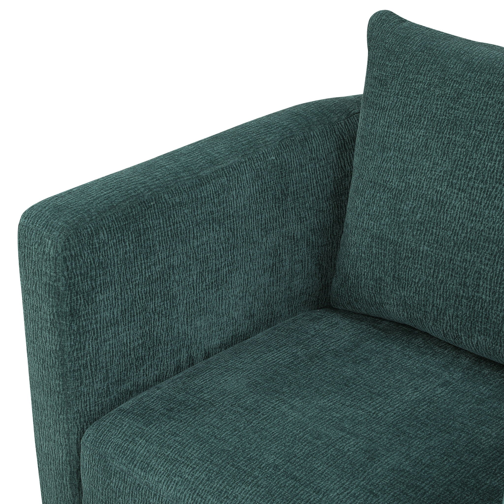 Sutton - Swivel Barrel Chair - Peacock - Best Buy Furniture