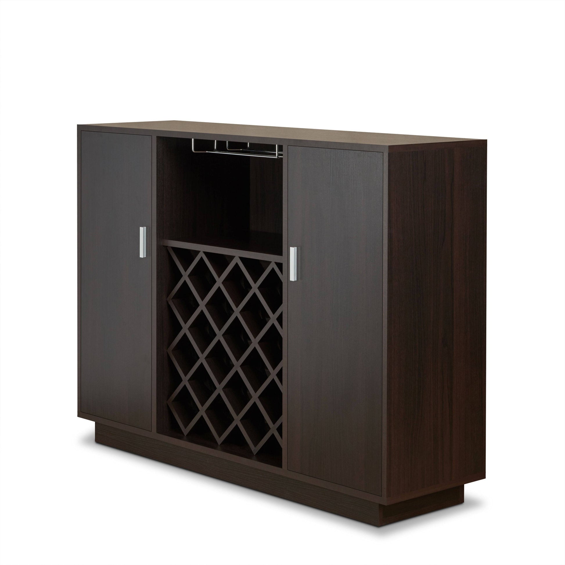 Hazen - Wine Cabinet - Espresso - Best Buy Furniture
