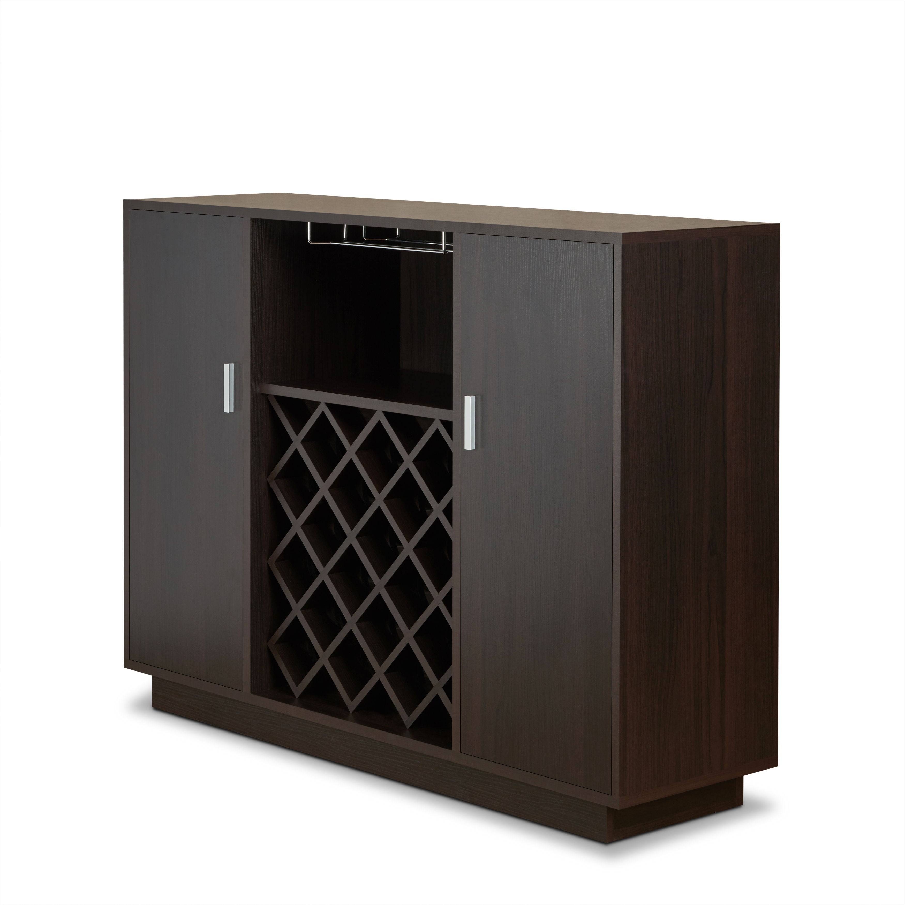 Hazen - Wine Cabinet - Espresso - Best Buy Furniture