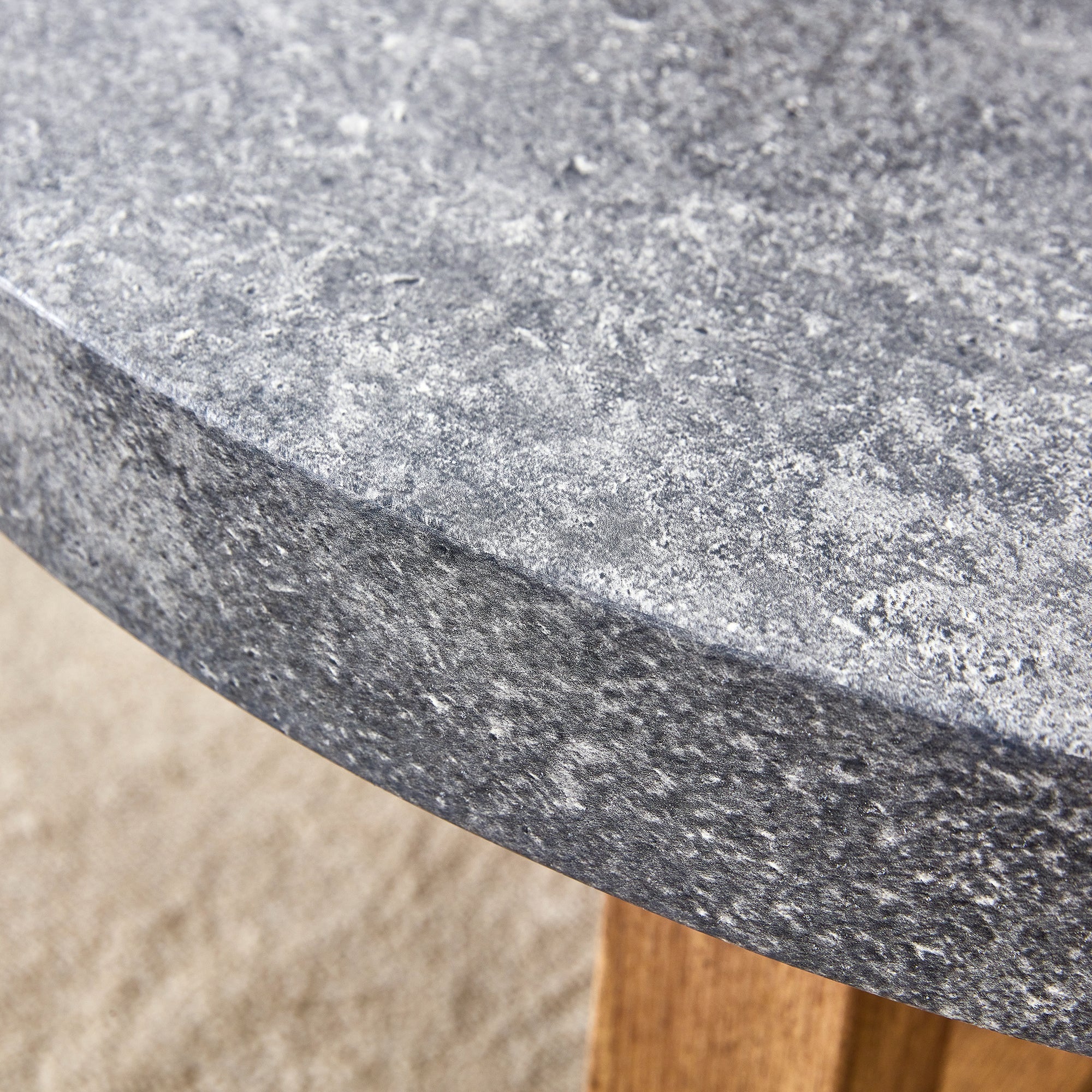 Modern Gray Texture MDF Round Coffee Table - 31.4' Diameter - Best Buy Furniture