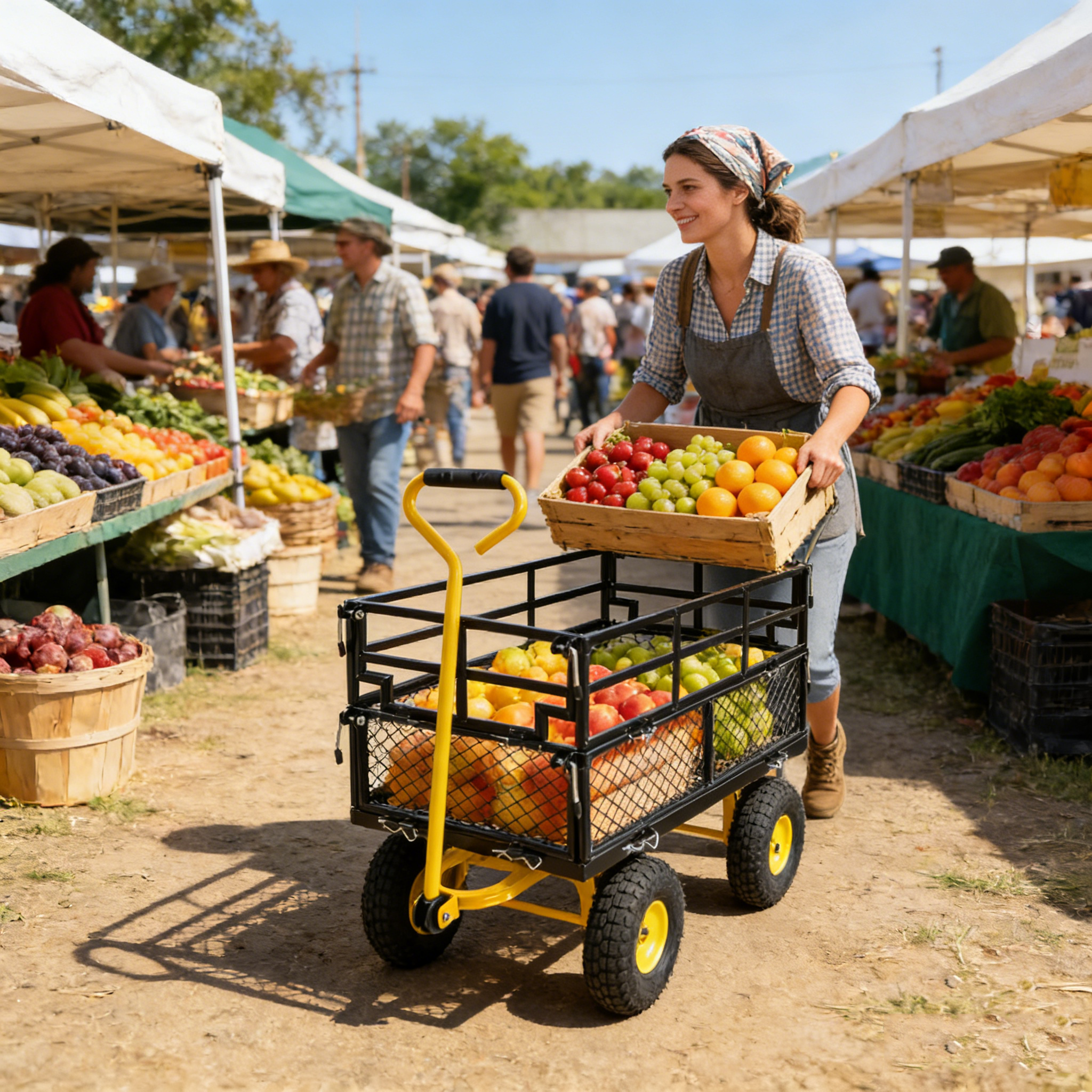 Wagon Cart Garden Cart Trucks Make Transporting Firewood Easier