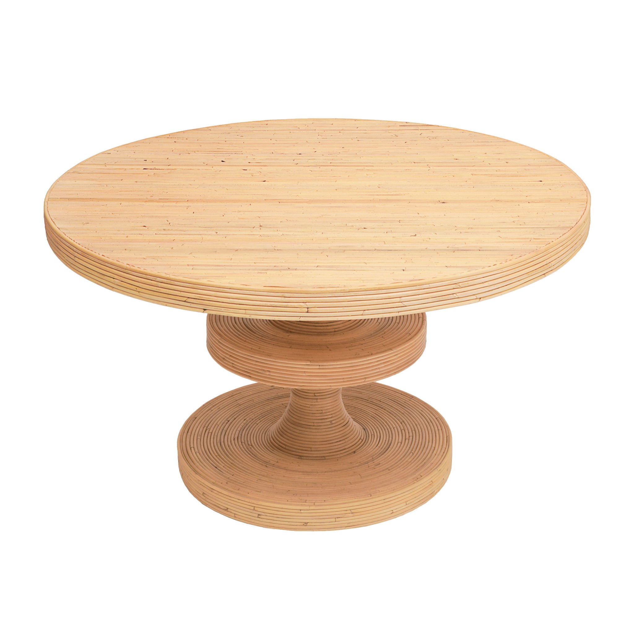 Apollonia - Rattan Round Dining Table - Natural