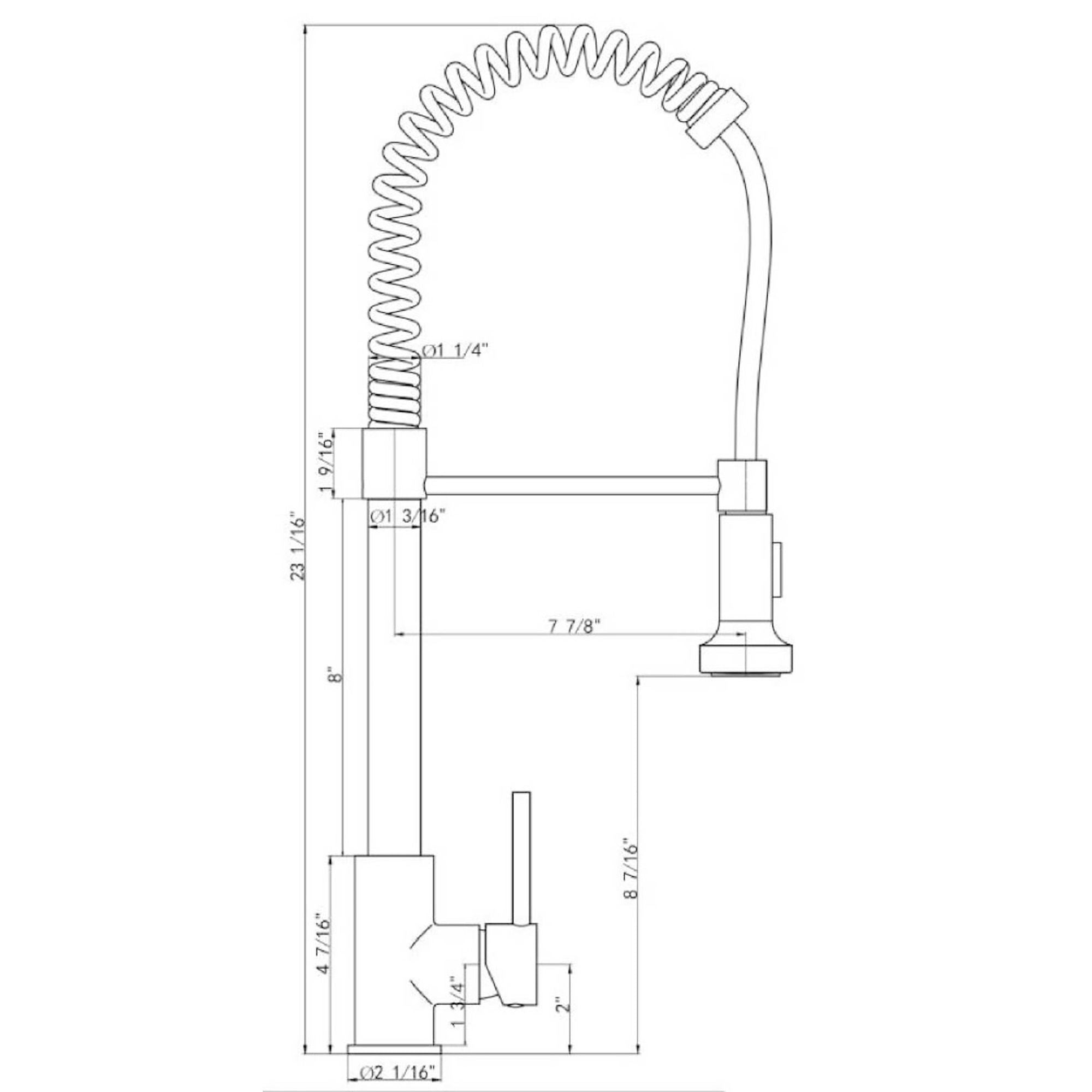 Modern Single Handle Spring High Arc Kitchen Faucet With Water Filter System, Stainless Steel - Brushed Nickel