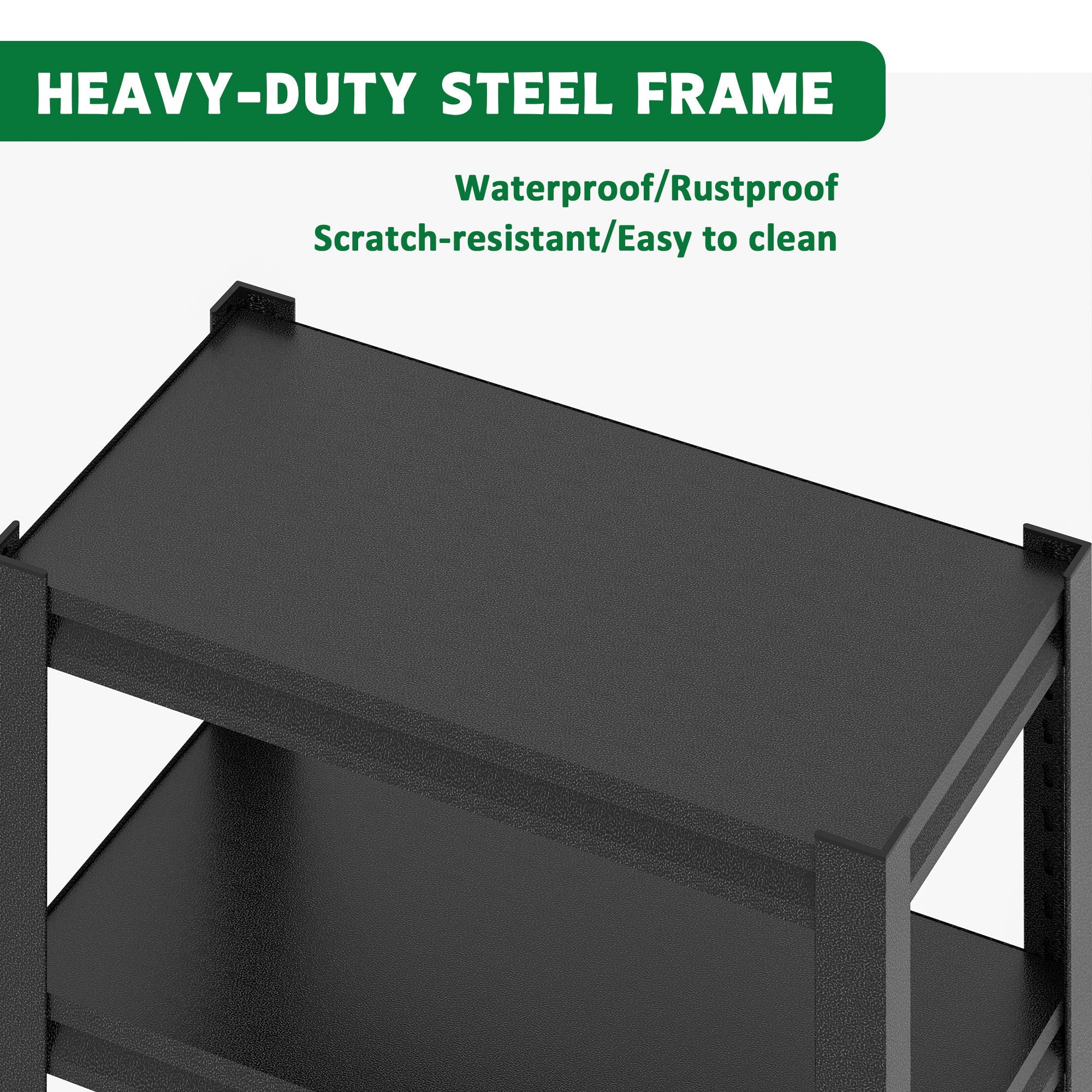 Stylish Metal Aquarium Stand For 20 - 30 Gallon Tanks, 3 Tier Adjustable Shelf