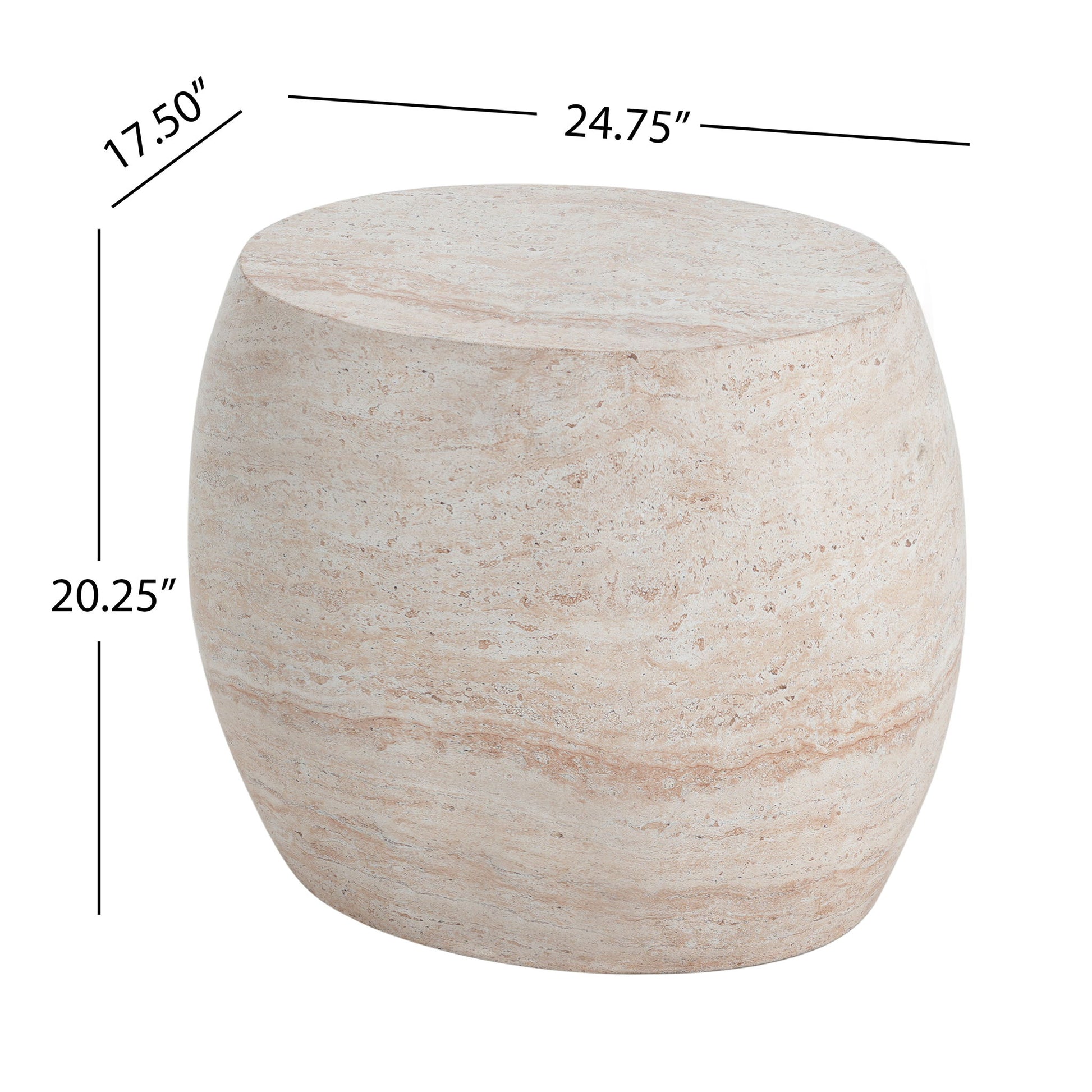 Outdoor Oval Shaped Side Table - Best Buy Furniture