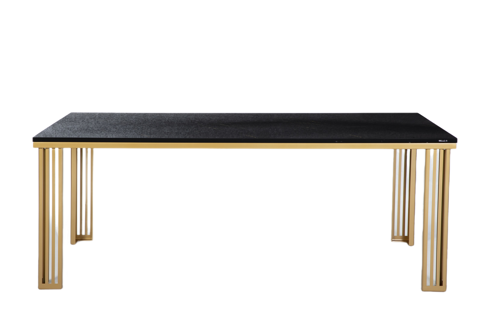 The Carlino Table offering ample space for hosting dinner parties or family meals with a sleek, modern design.
