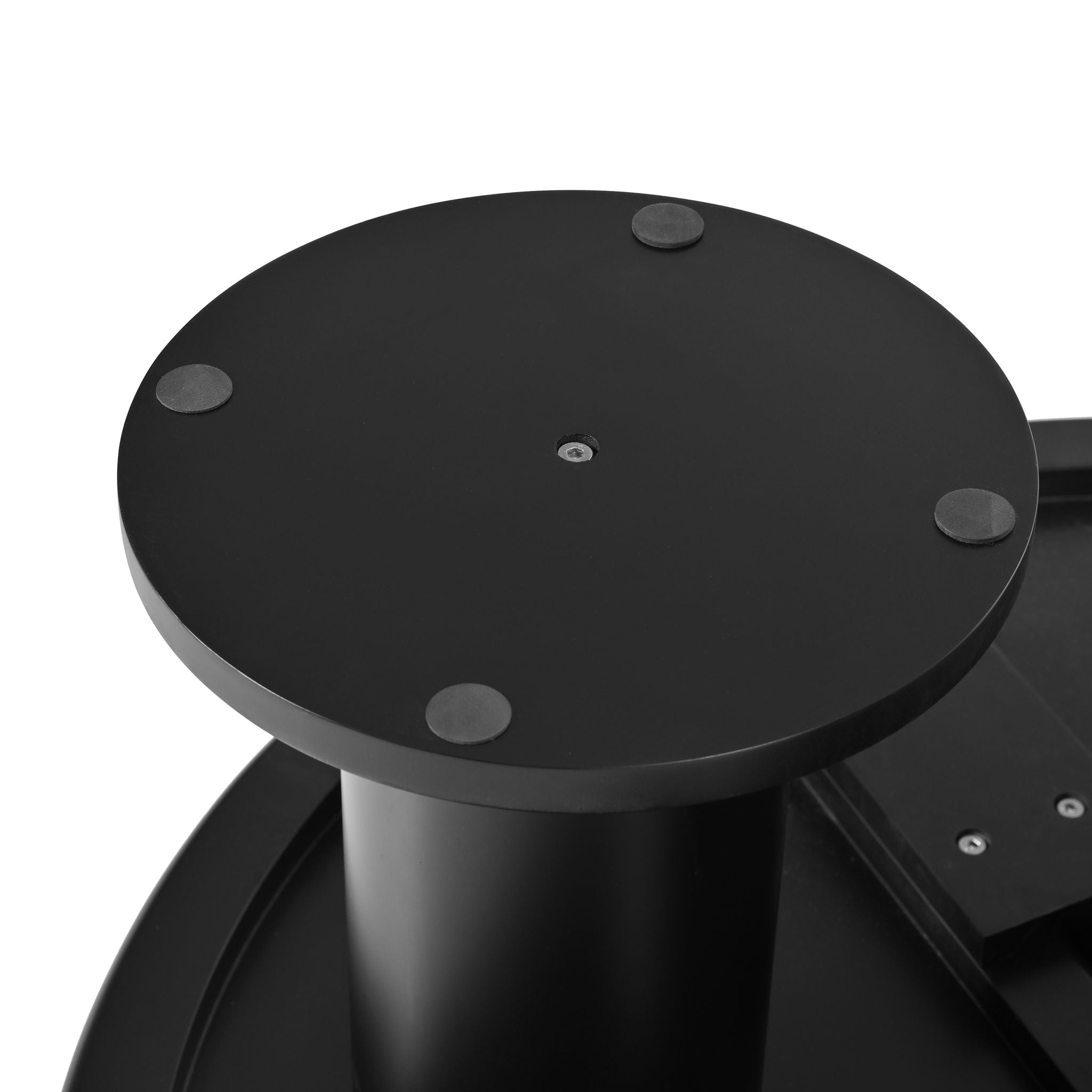 Round Petal Shaped Coffee Table With 3 Thick Legs