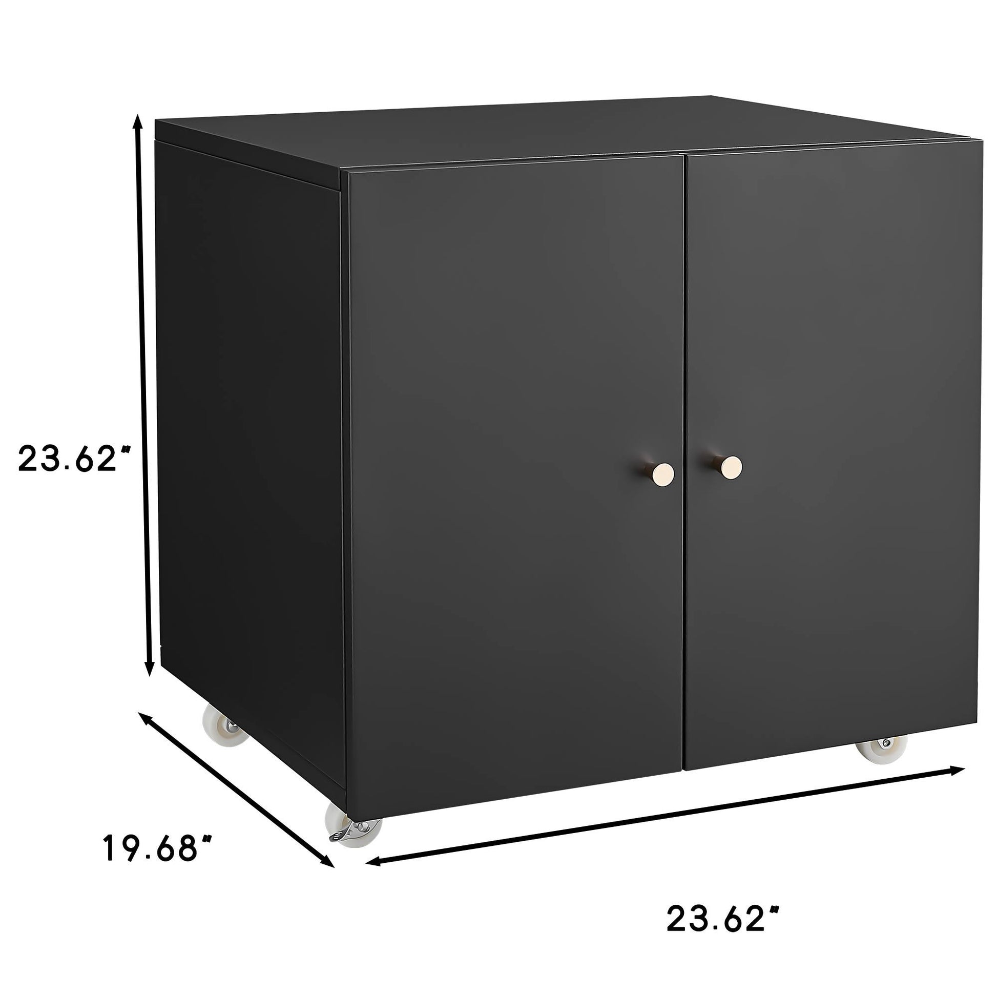 Office Furniture Copier Cabinet 2 Door Steel Copier Stand Mobile Pedestal File Printer Stand - Best Buy Furniture