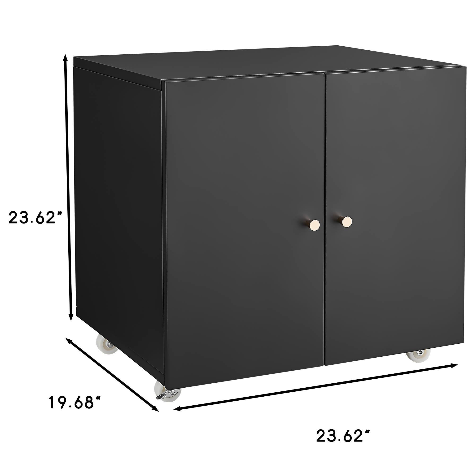 Office Furniture Copier Cabinet 2 Door Steel Copier Stand Mobile Pedestal File Printer Stand - Best Buy Furniture