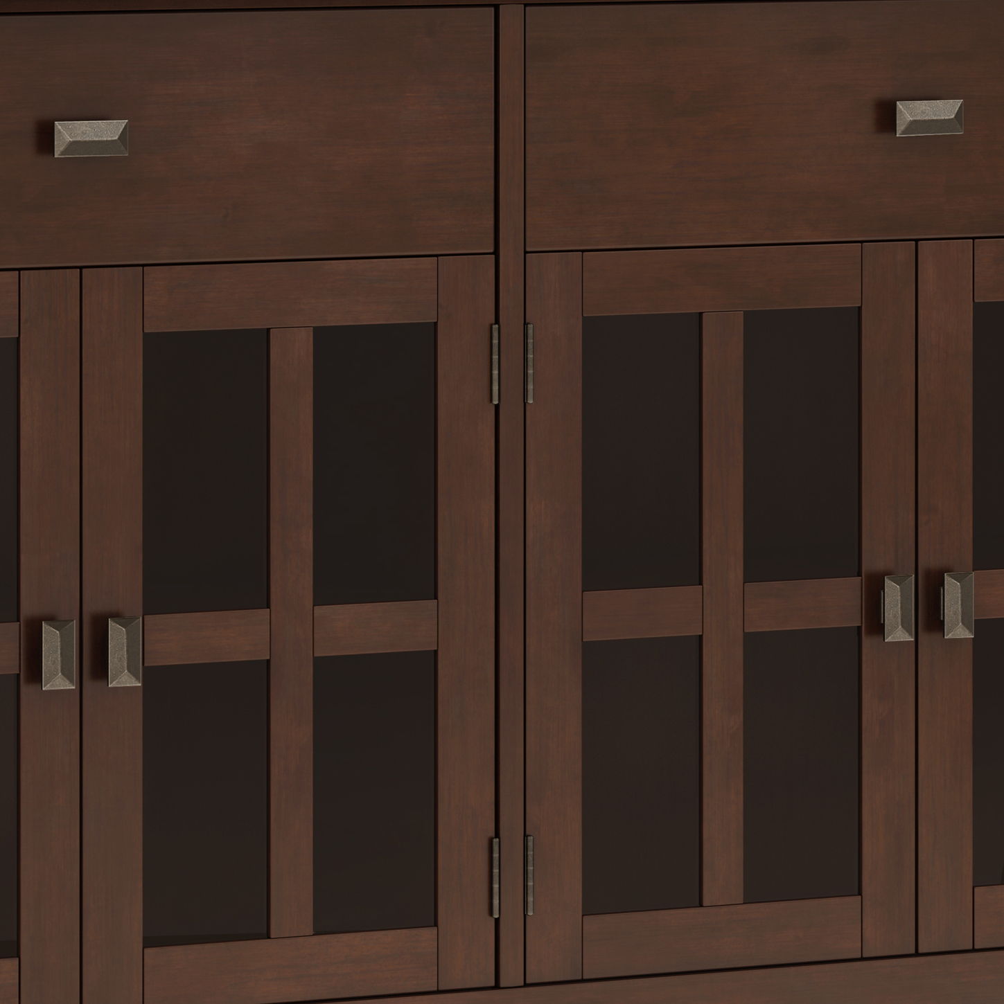 Artisan - Large 4 Door Sideboard Buffet - Russet Brown