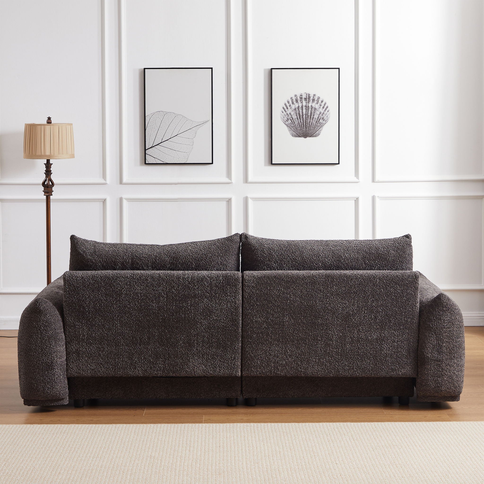 2 Seater Cushion Comfortable Sofas With 2 Cushions And 2 Ball Pillows