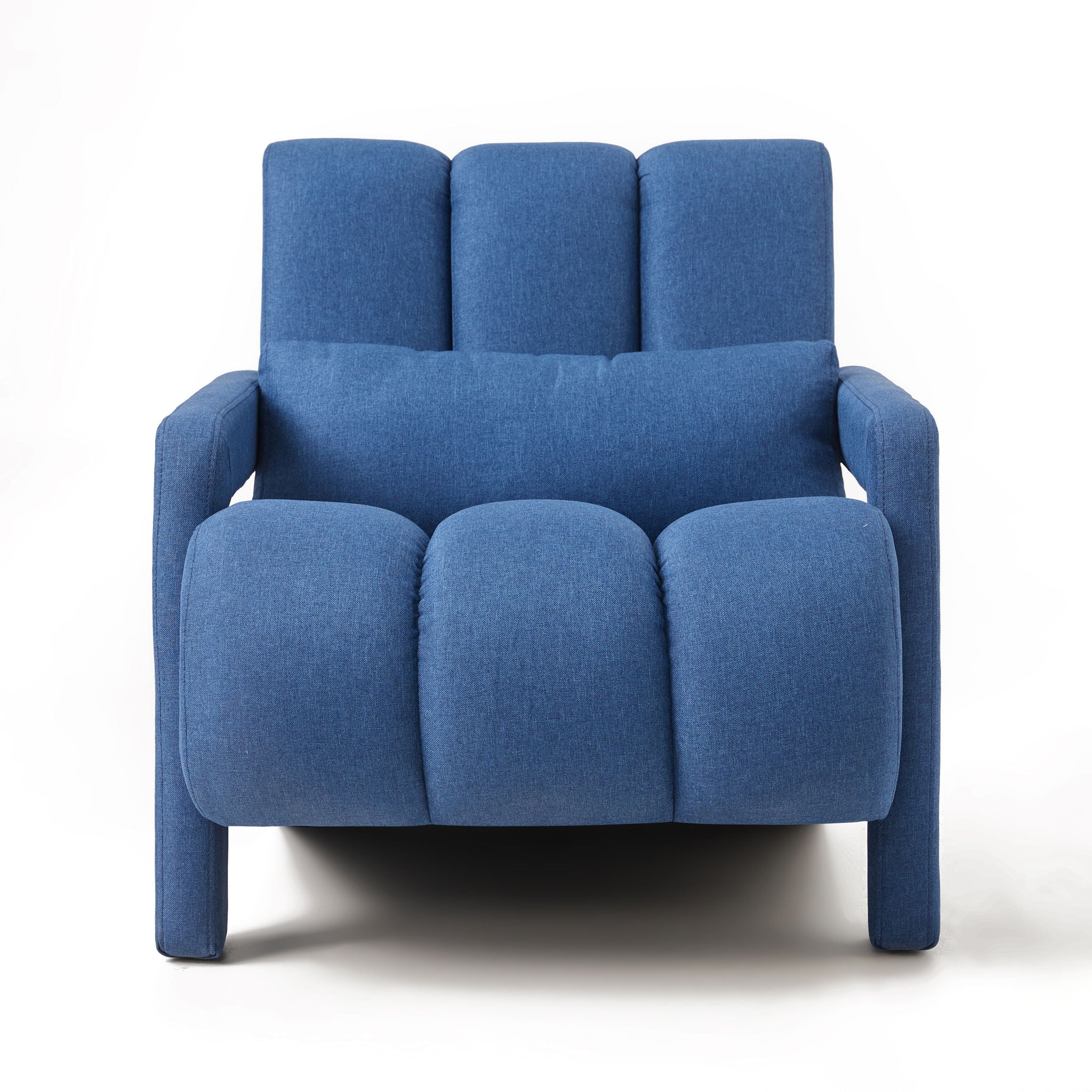 Modern Upholstered Accent Chair, Comfortable Linen Fabric With A Pillow For Living Room