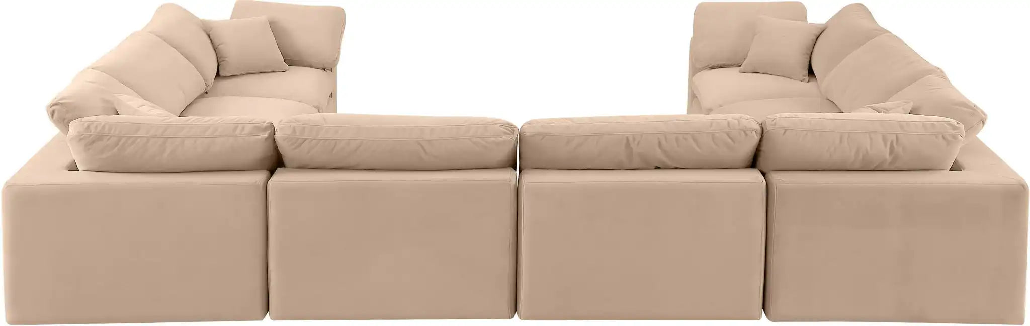 Comfy - 8 Piece Velvet Modular Sectional