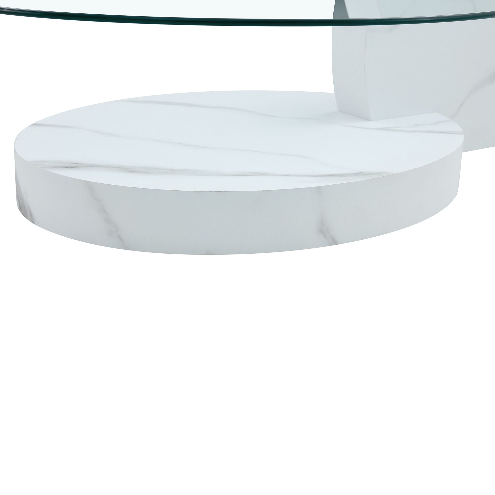 Contemporary Artistic Double Layer Coffee Table