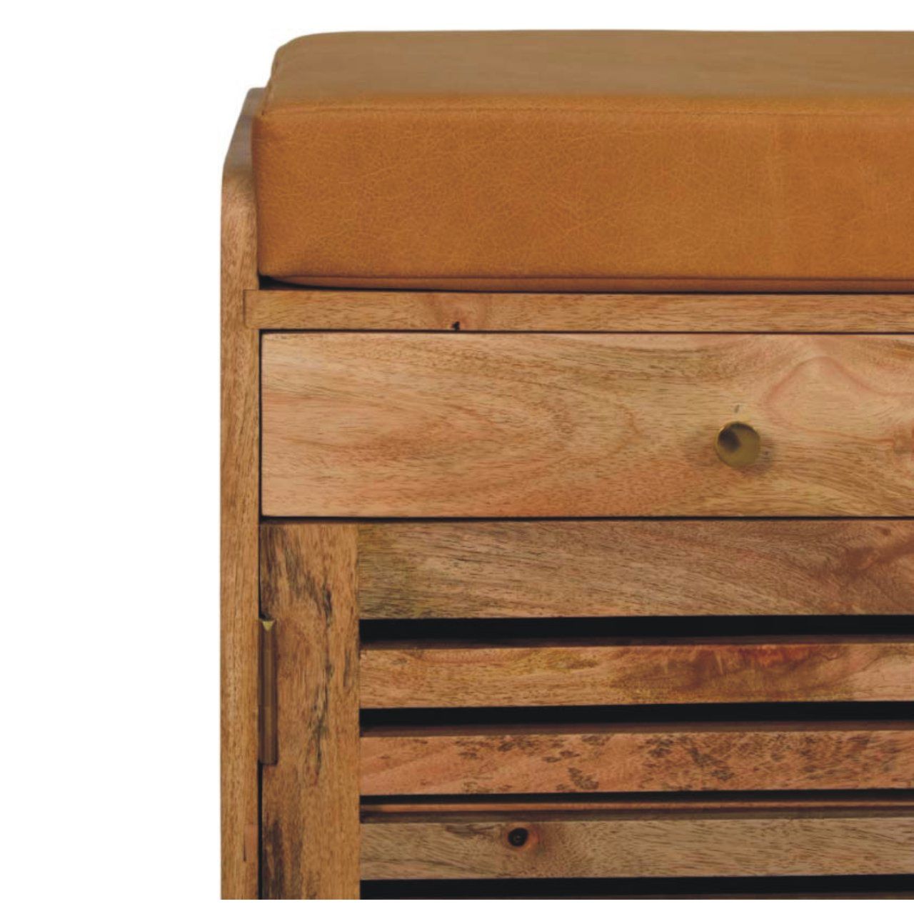 Shutter Shoe Rack With 2 Drawers - Beige - Best Buy Furniture