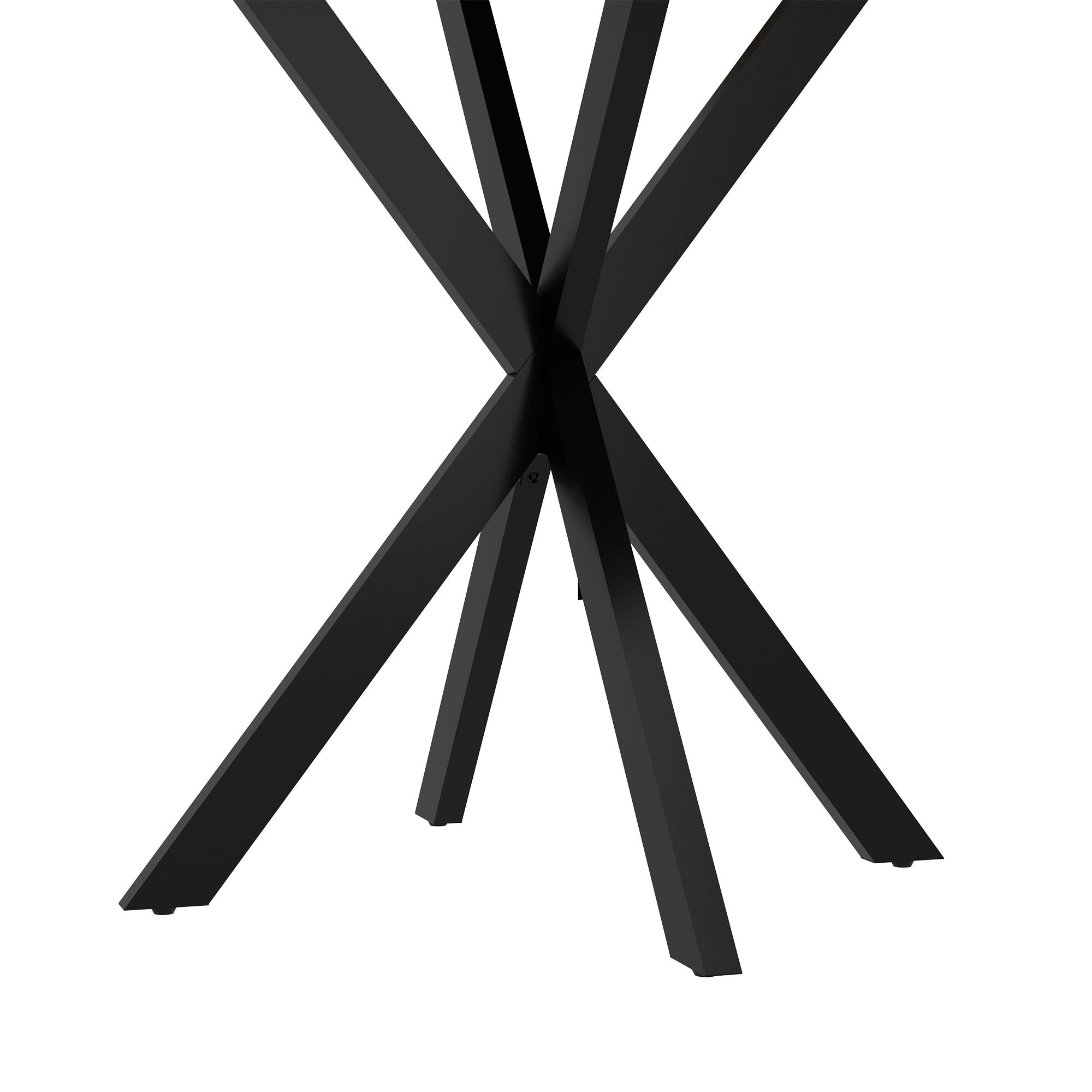 Round Dining Table For 2 - 4 People, Compact Kitchen Or Dining Room - Rustic Brown