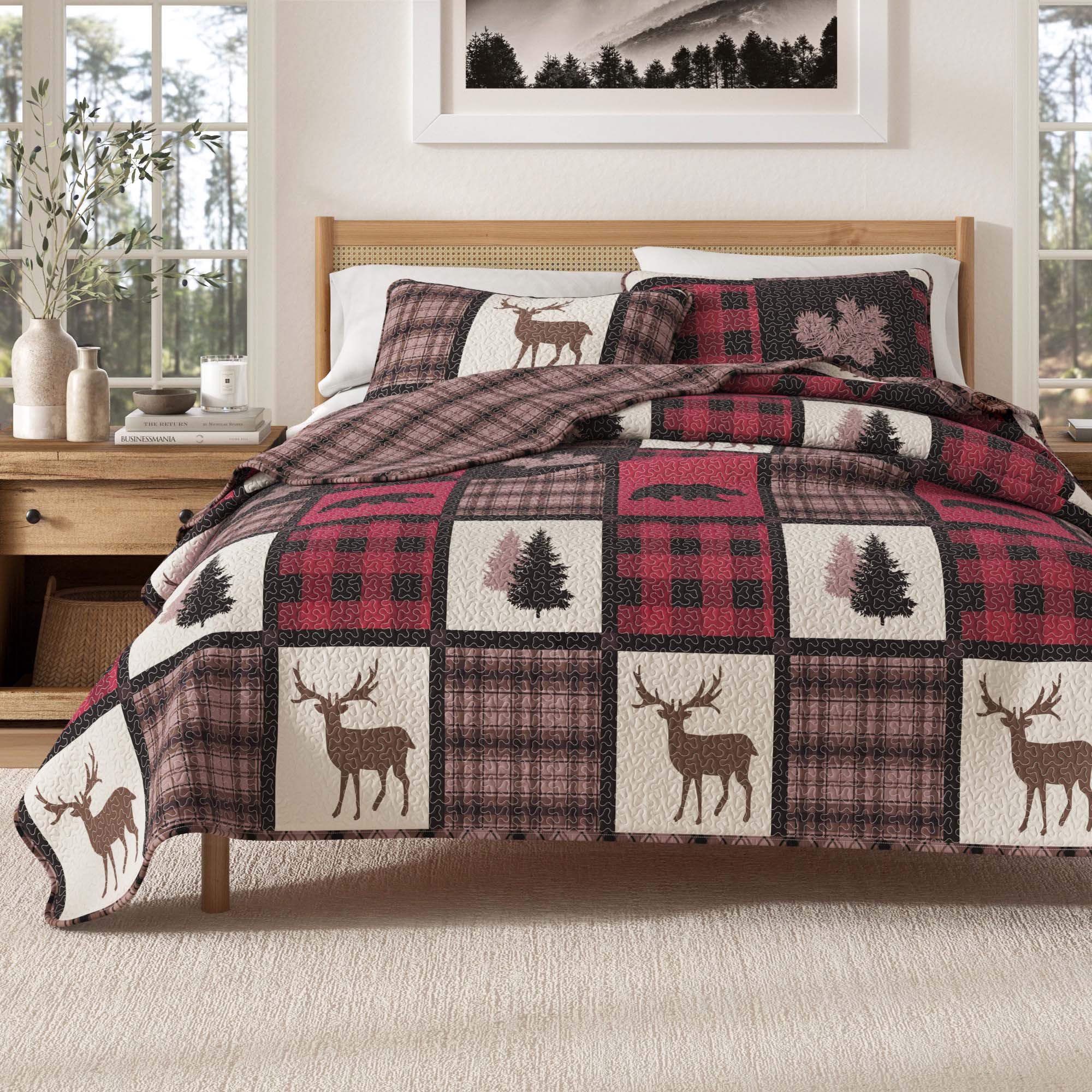 3-Piece Lodge Quilt - Stonehurst Collection - Best Buy Furniture