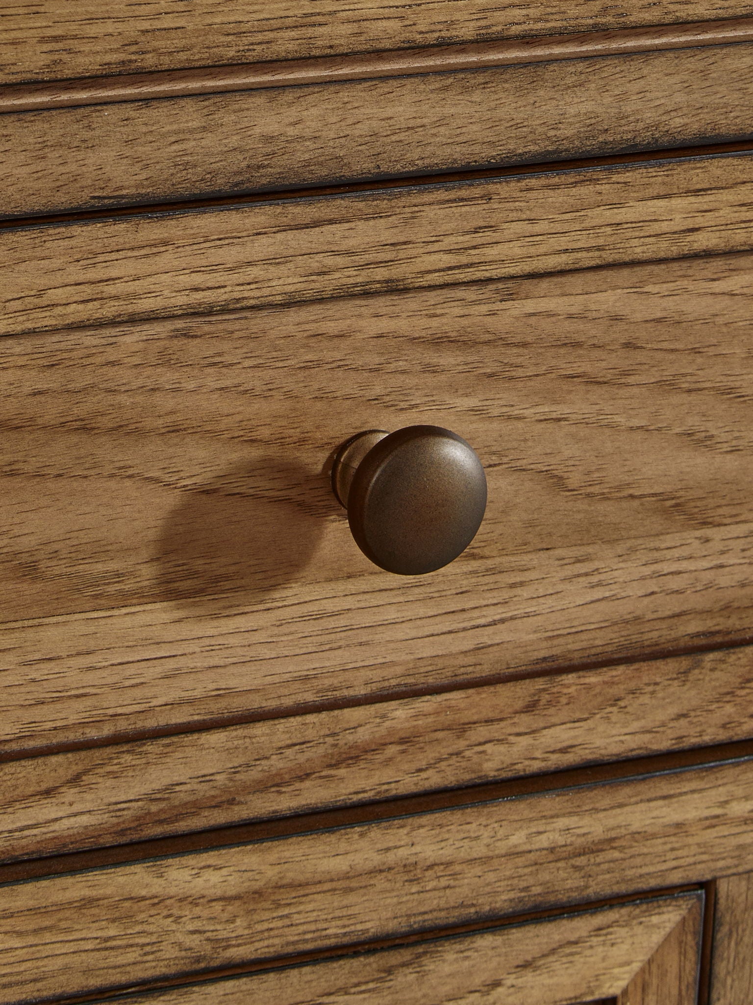 Sharlance - Three Drawer Night Stand - Brown