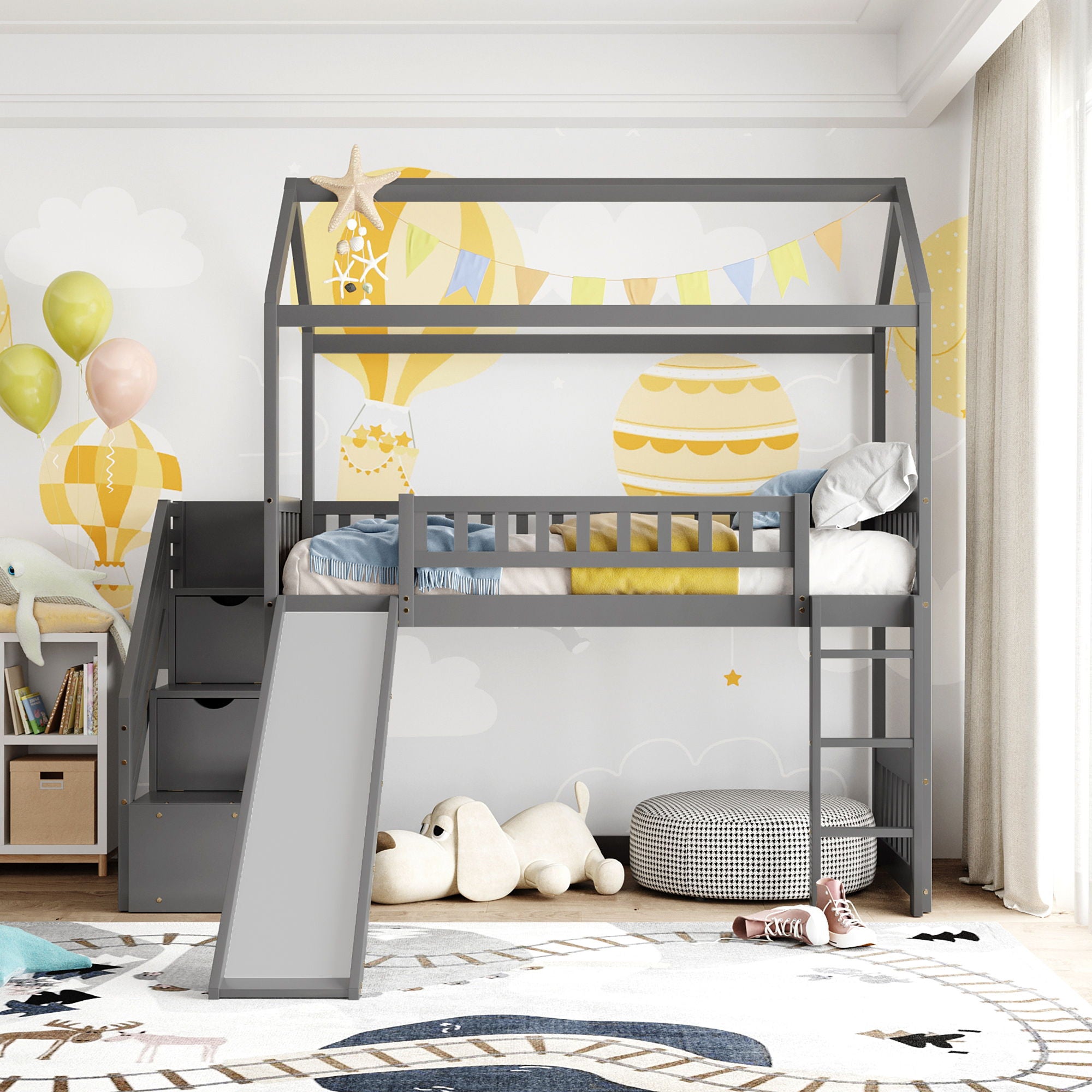 House Bed With 2 Drawers And Slide