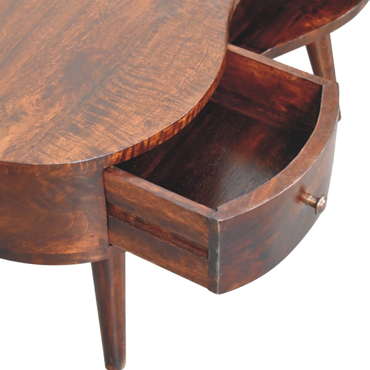 Wooden Wave Coffee Table - Walnut
