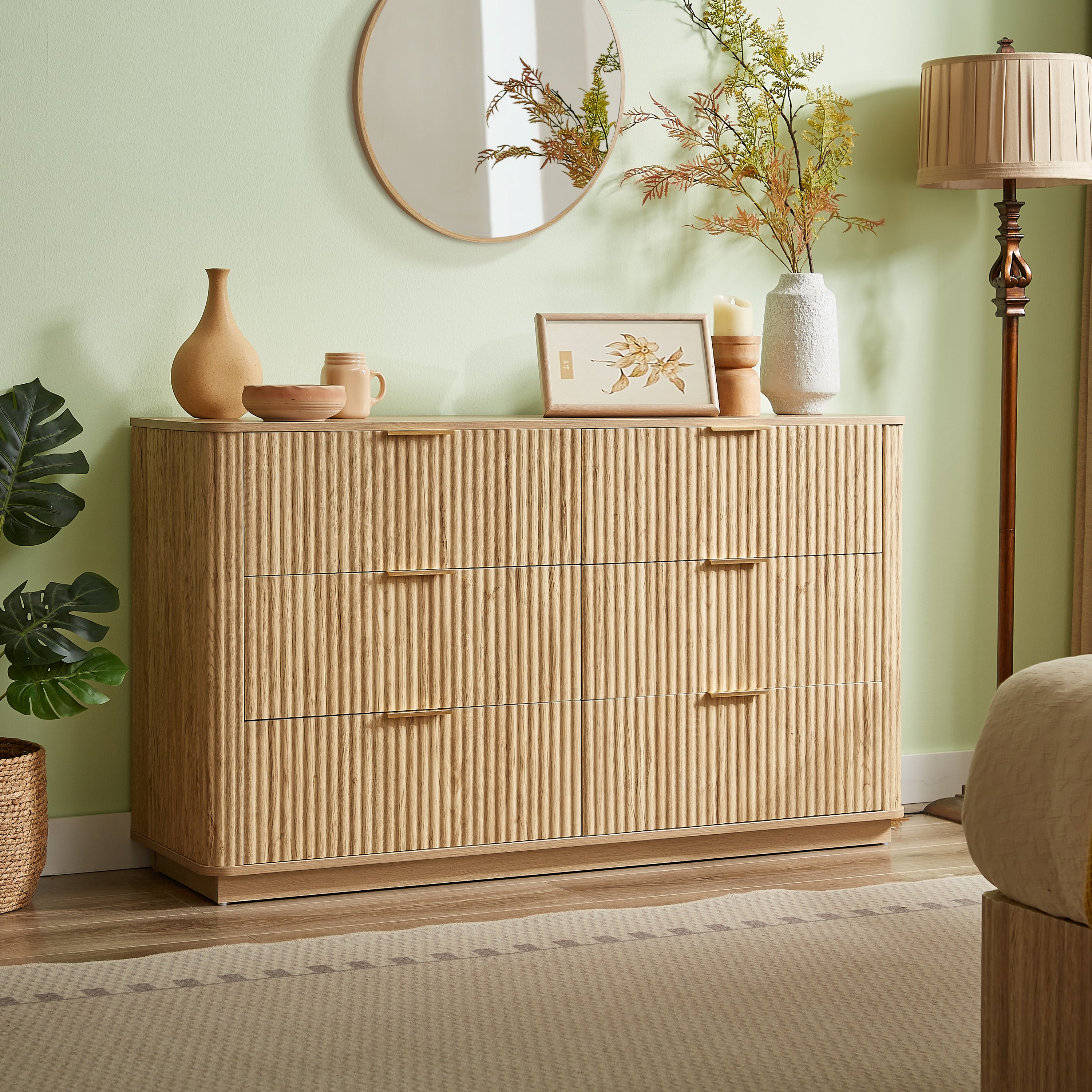 Willow Modern Light Oak Wood Dresser