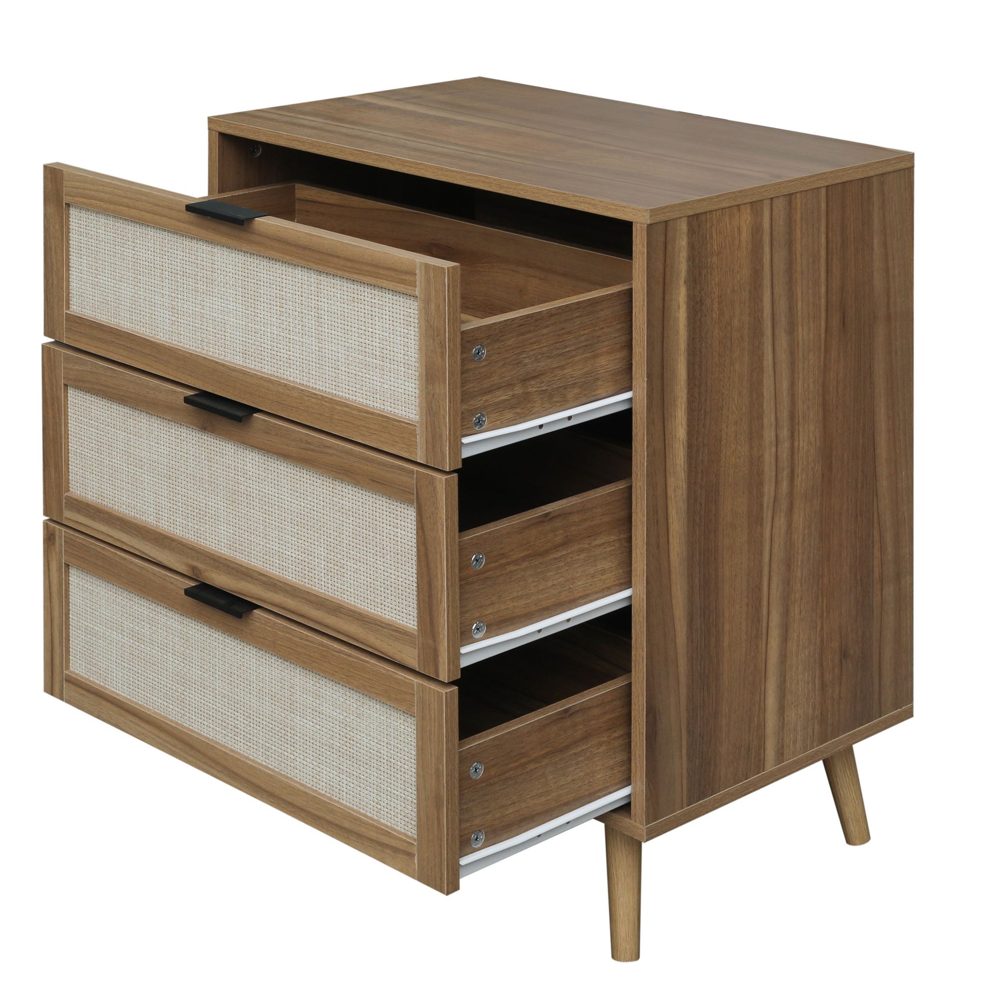 3 Drawer Cabinet, Suitable For Bedroom, Living Room, Study - Walnut - Best Buy Furniture