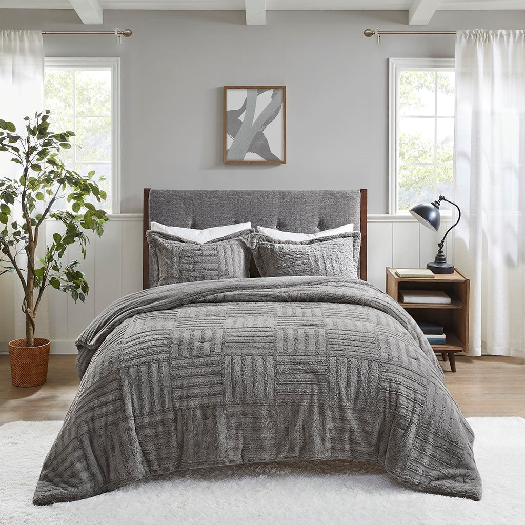 Full/Queen Fur Down Alternative Comforter Mini Set