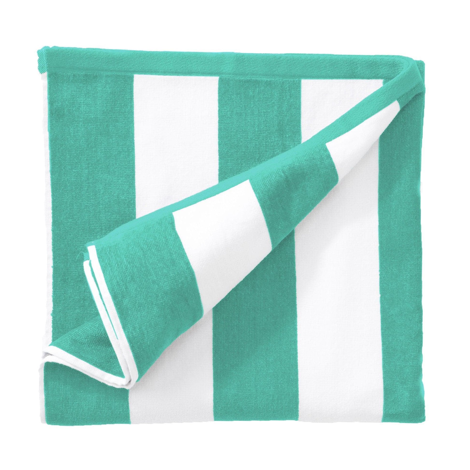 Cotton Velour Cabana Stripe Beach Towel - Novia Collection - Best Buy Furniture