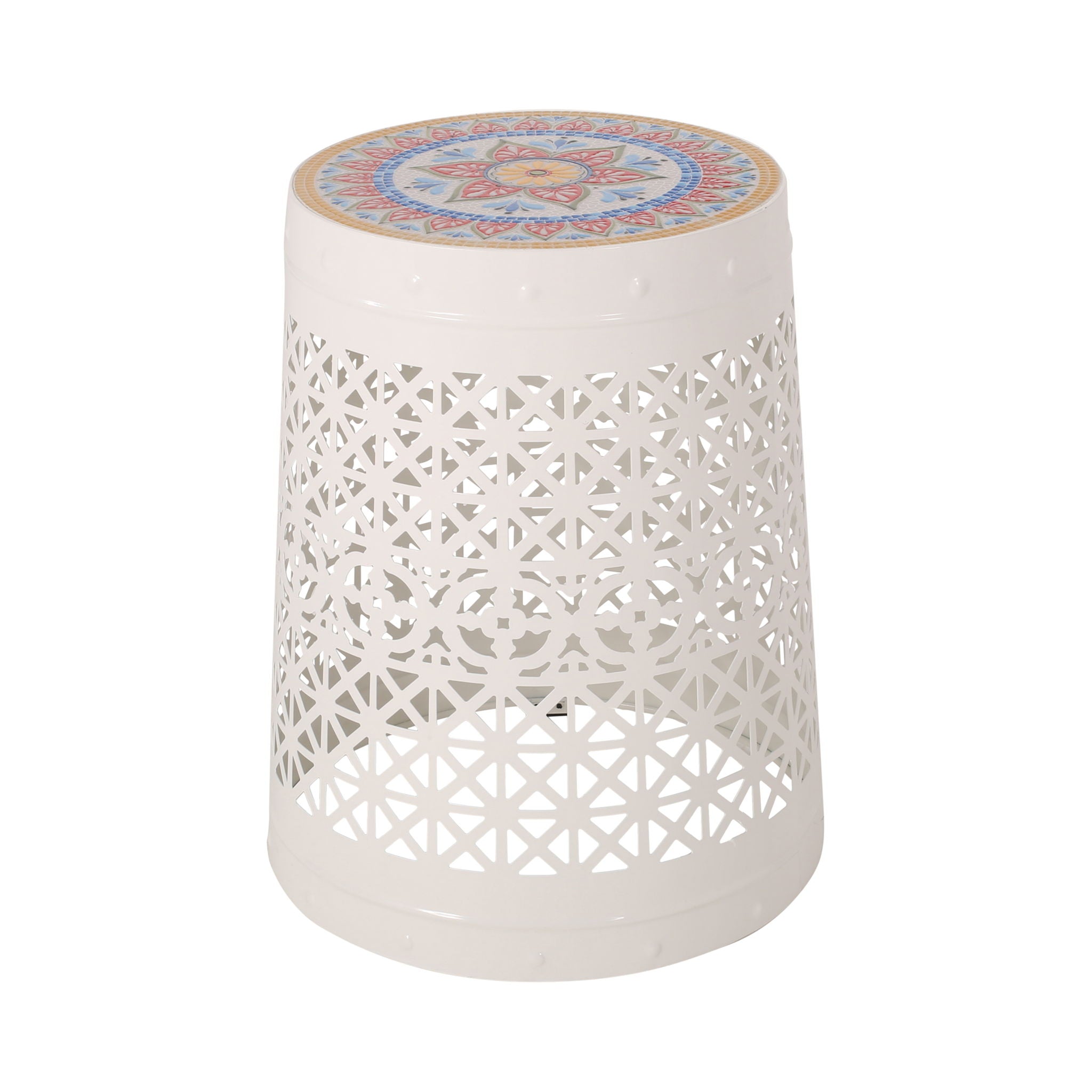 Cranbrook - Side Table With Tile Mosaic Top
