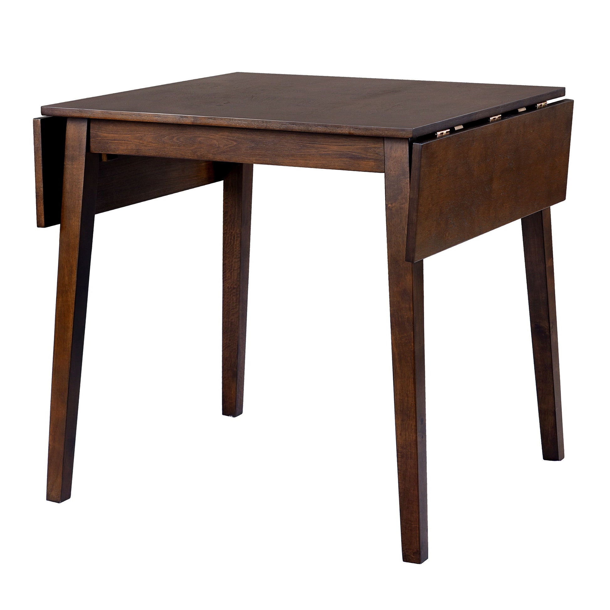 3 Piece Kitchen Dining Set With Drop Leaf Dining Table And 2 Dining Upholstered Chairs, Dining Room Set For Small Places - Brown - Best Buy Furniture