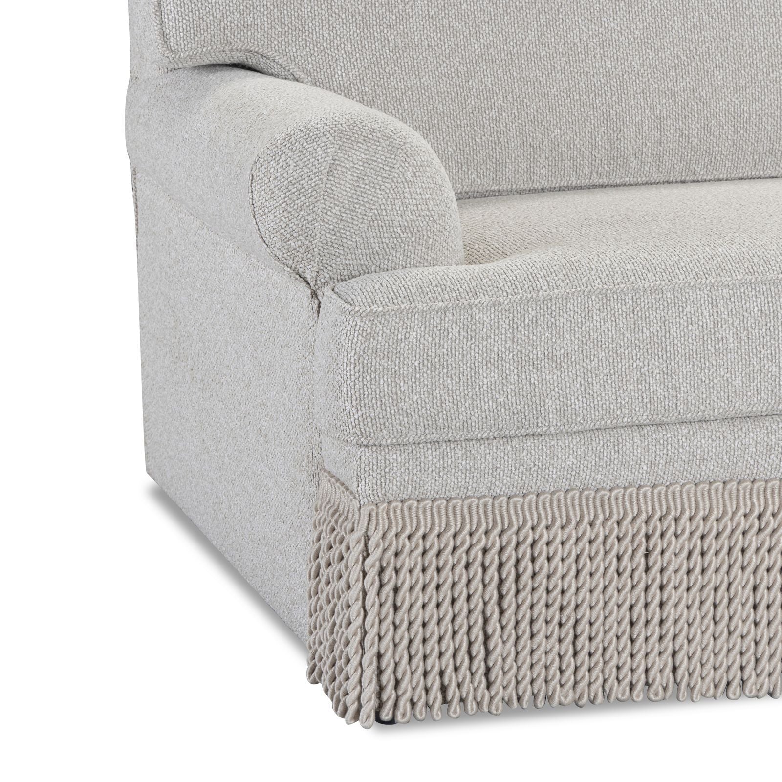 Yvette - 3-Piece Performance Boucle L-Sectional - Warm Gray