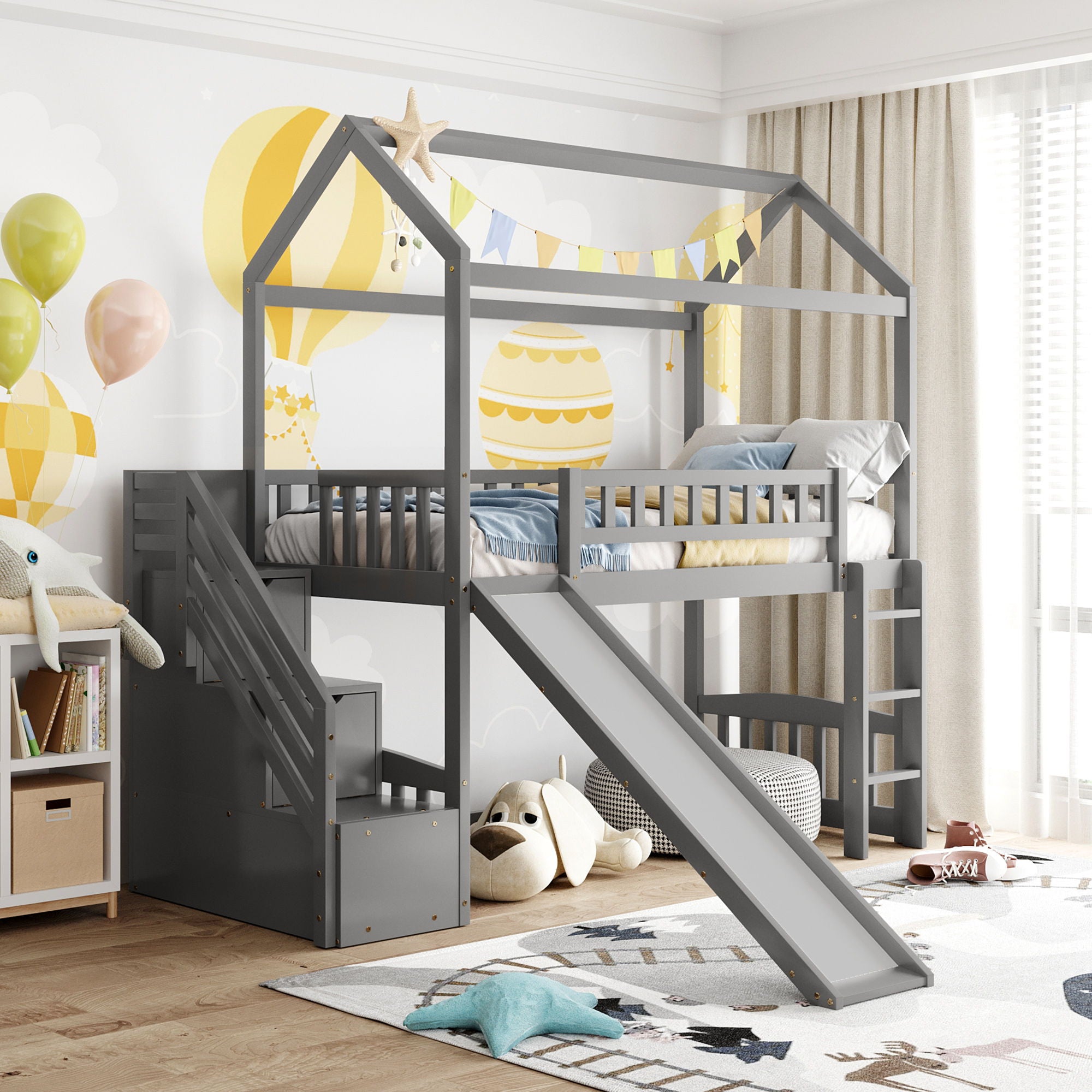 House Bed With 2 Drawers And Slide