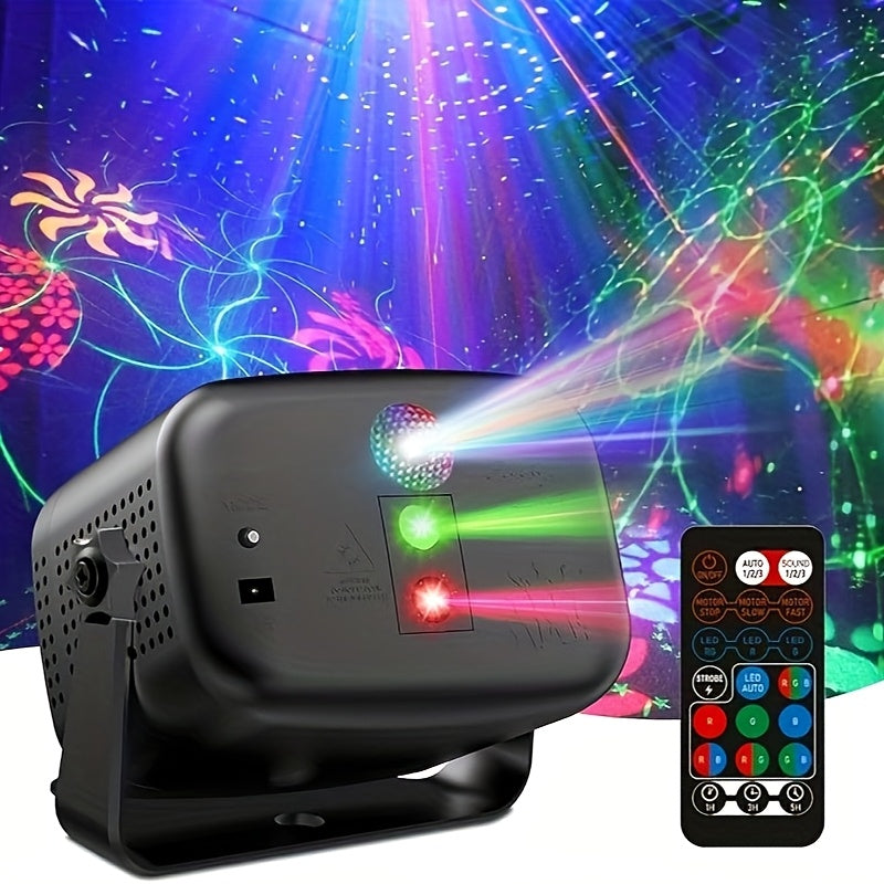 Sound Activated Disco Party Light RGB LED Stage Light USB DJ Lamp with Remote
