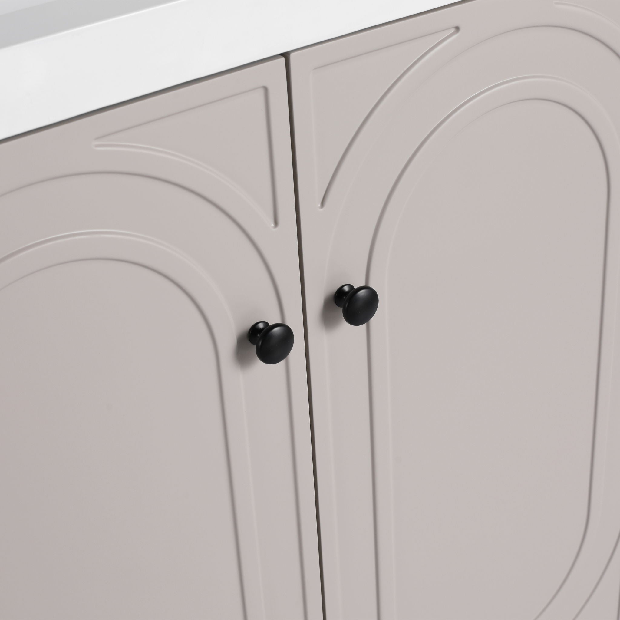 Modern Freestanding Bathroom Vanity With Soft Close Cabinet Doors
