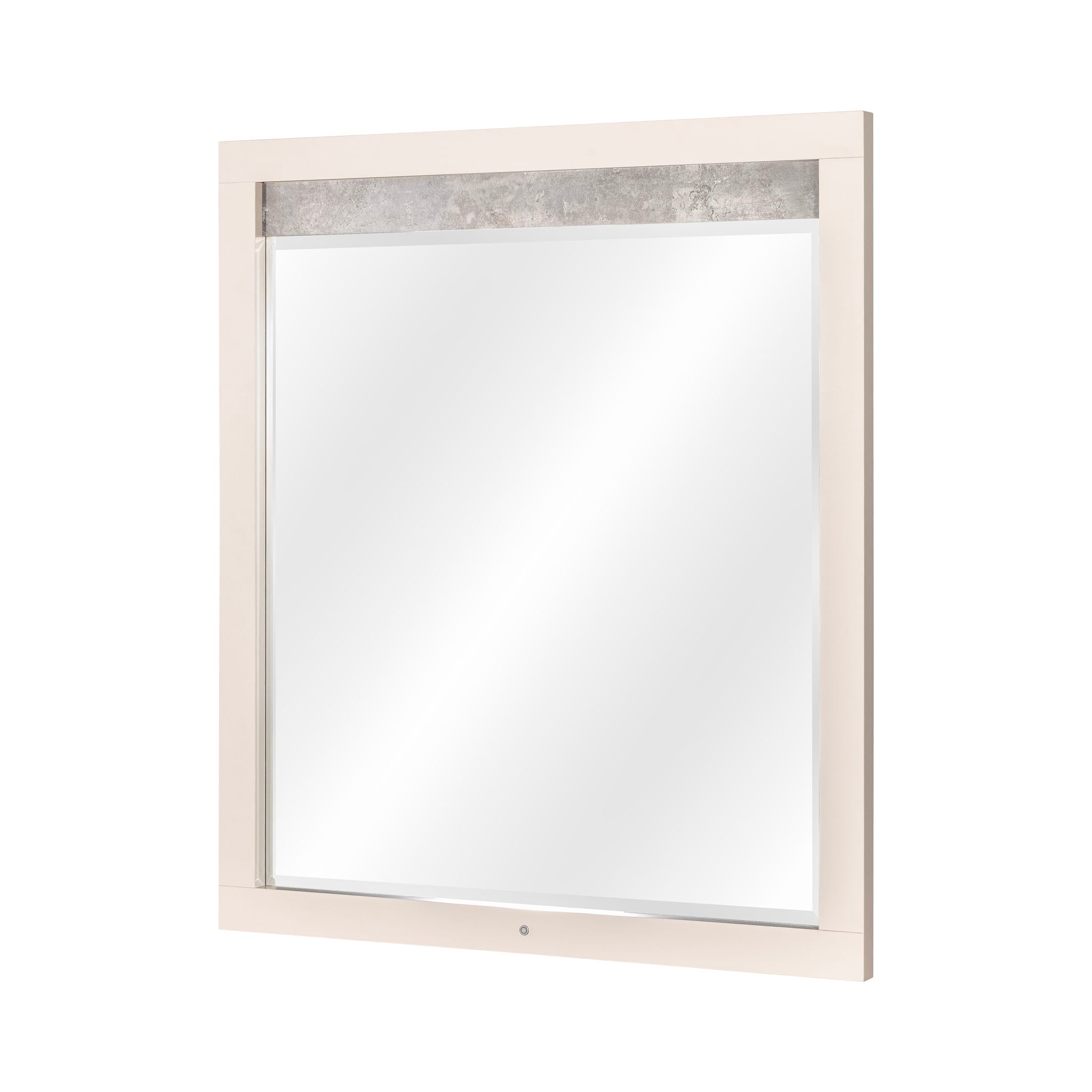 Pavira - Dresser Mirror With LED Lights - Stone