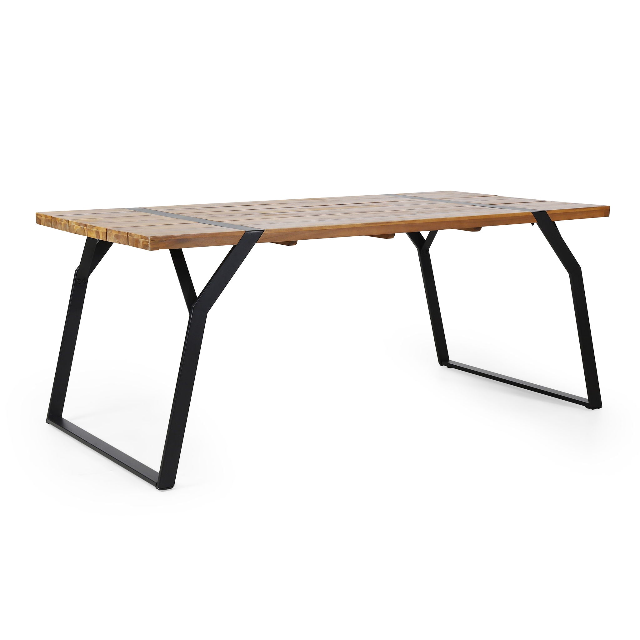 Zora - Dining Table Industrial & Iron Table - Black