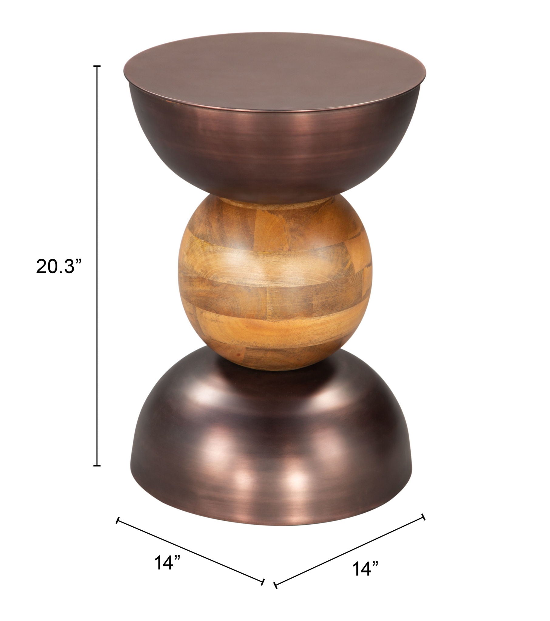 Tripoli - Side Table - Bronze