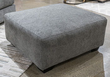 Clarington - Oversized Accent Ottoman - Greystone - Best Buy Furniture
