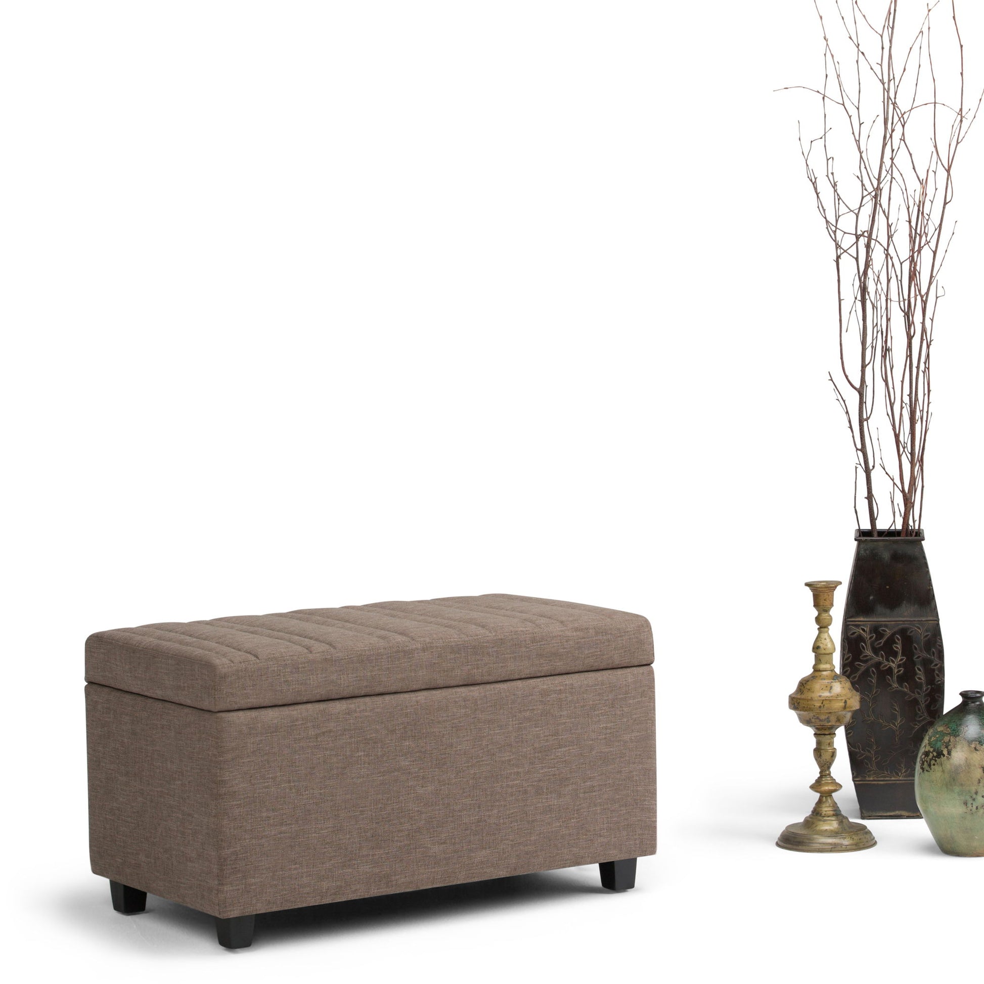 Darcy - Upholstered Storage Ottoman Bench - Best Buy Furniture