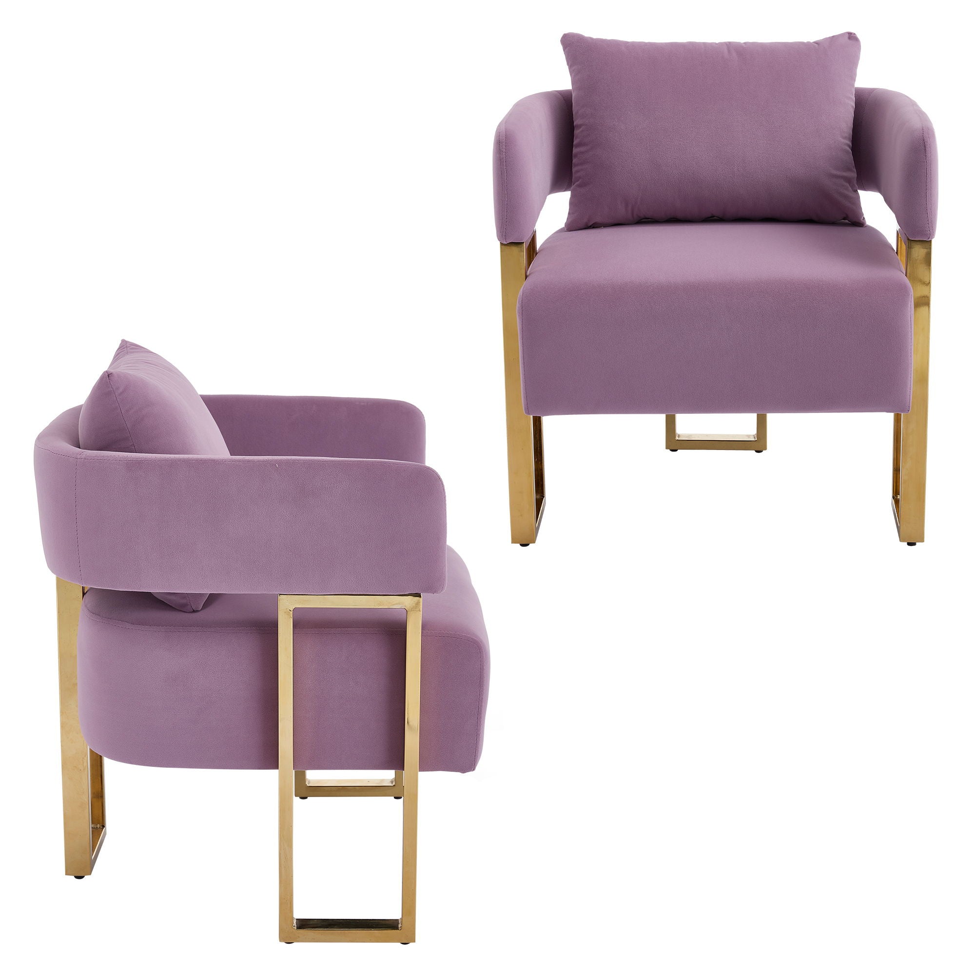 Modern Decorative Chair Teddy Fleece Upholstered And Metal Foot - Best Buy Furniture