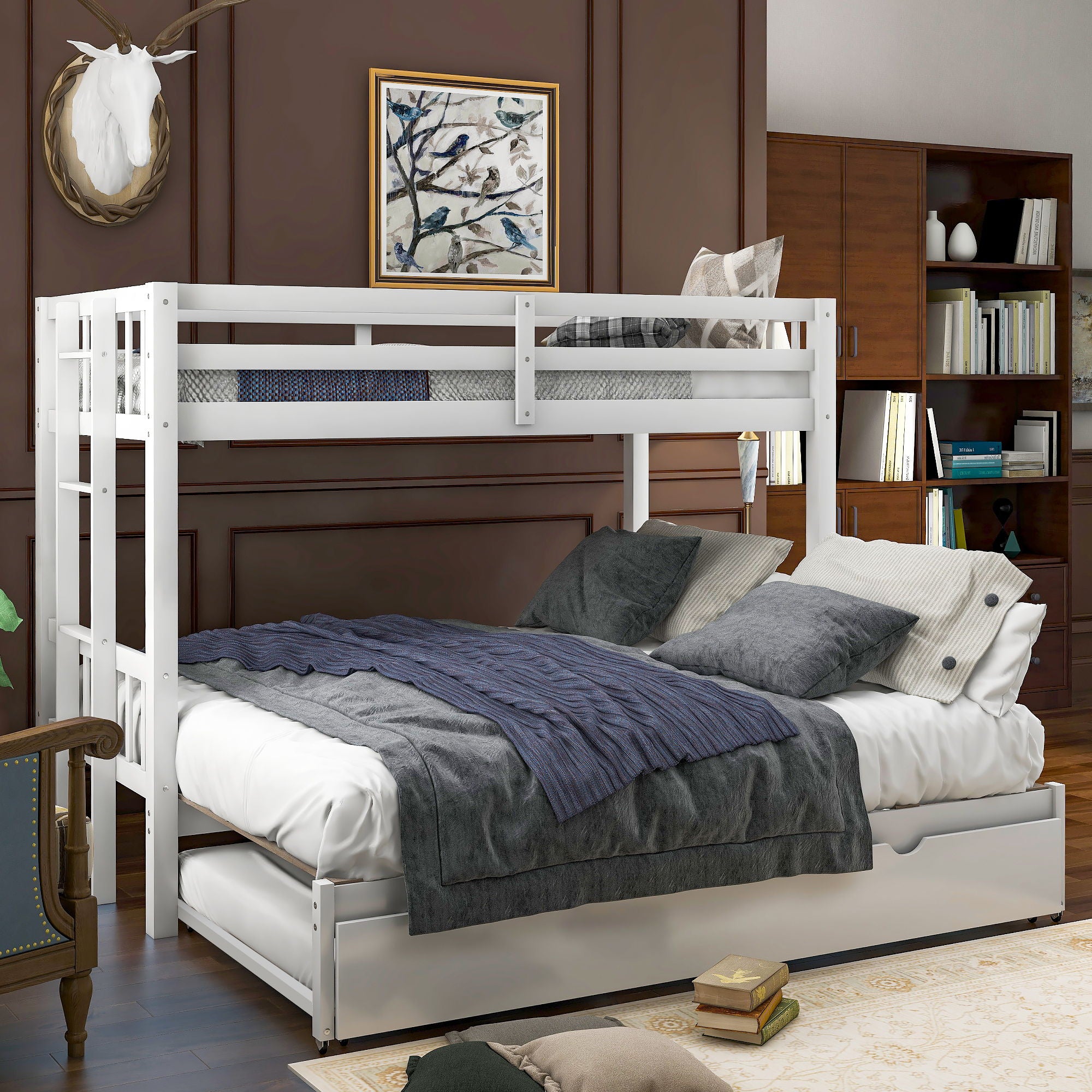 Smooth Mobility Bunk Bed With Trundle
