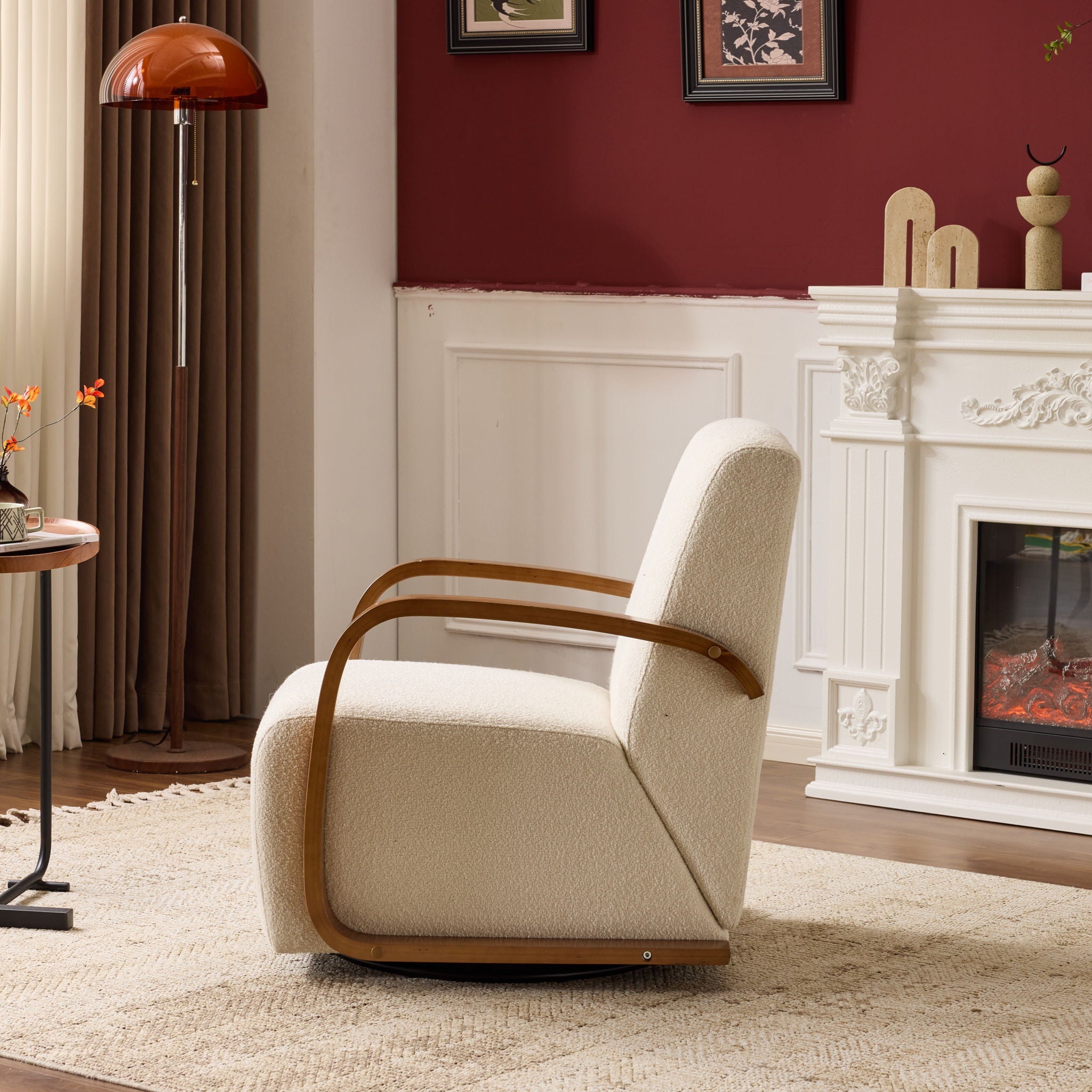 360° Swivel Accent Chair - Beige