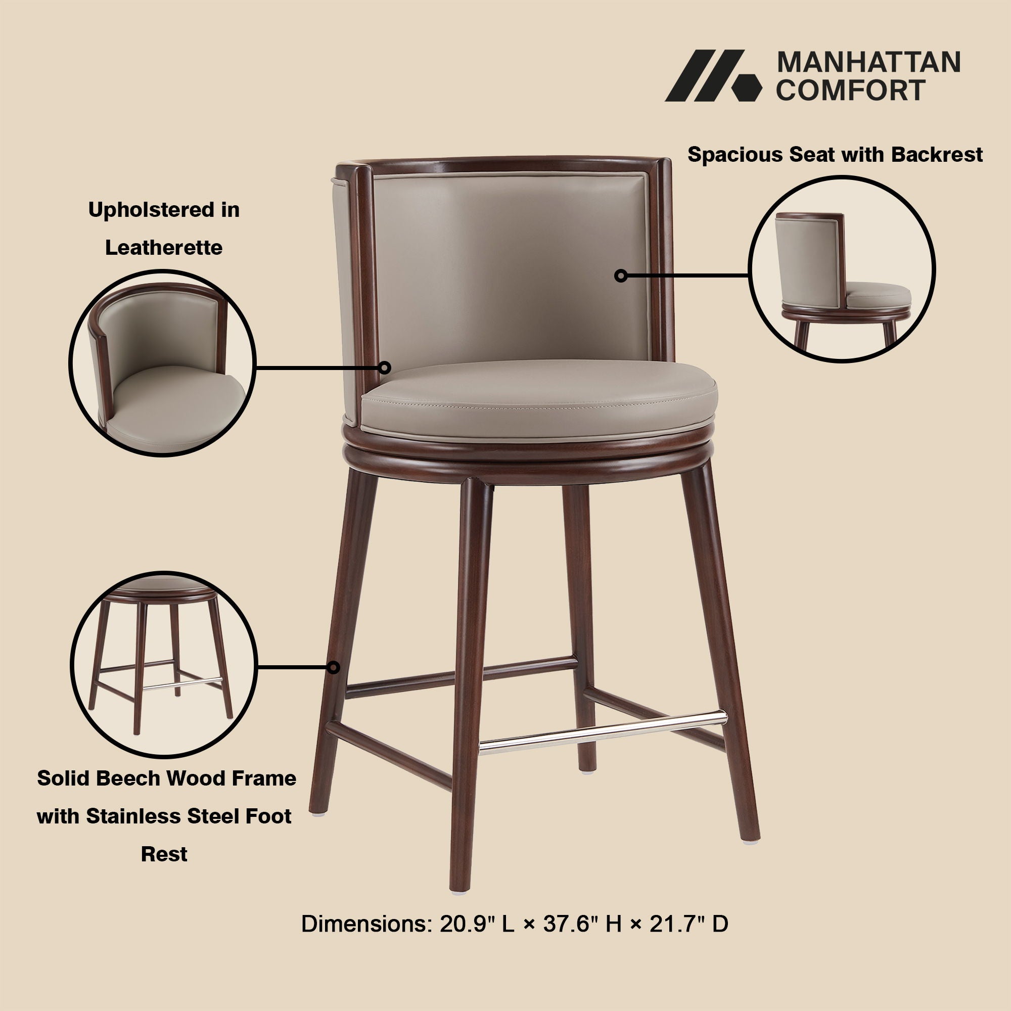 Evalyn - Counter Stool