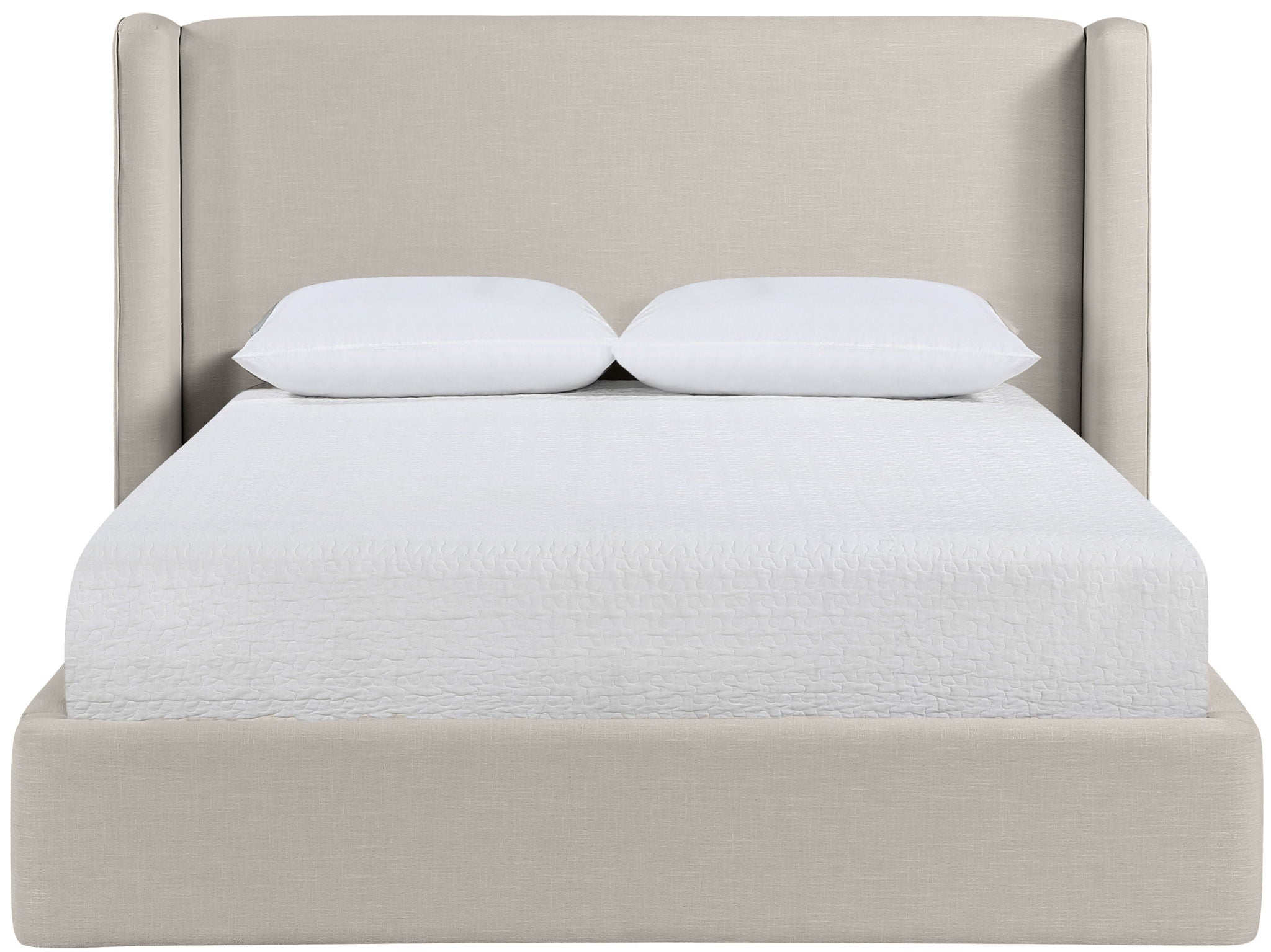 Kendall - Linen Textured Fabric Upholstered Bed