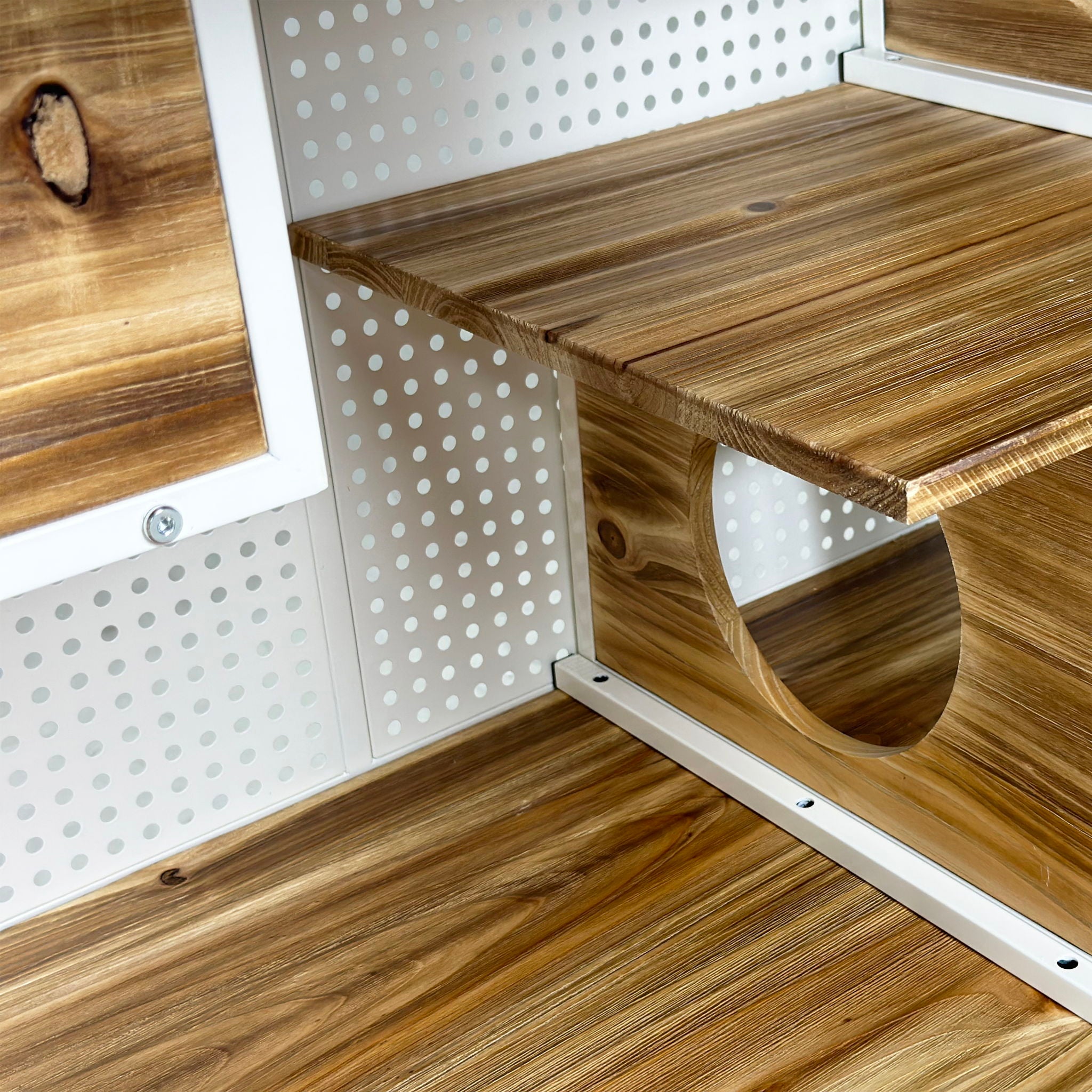 Cat House With Tempered Glass