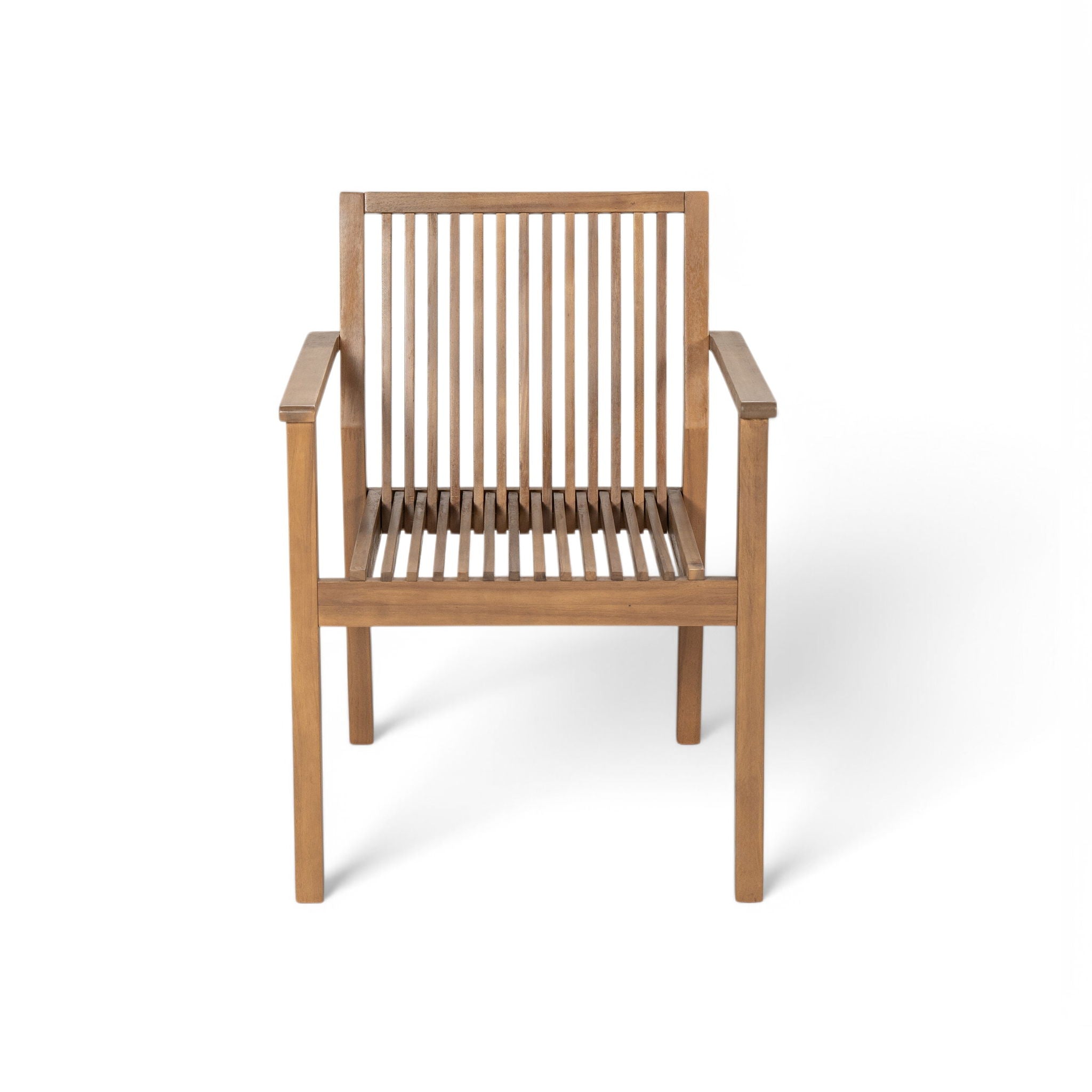 7 Piece Patio Furniture Set Acacia Wood Table And 6 Heavy Duty Cushioned Chairs